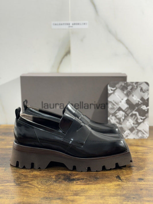 Laura Bellariva Mocassino Donna Nero    Pelle   Extra light 38.5