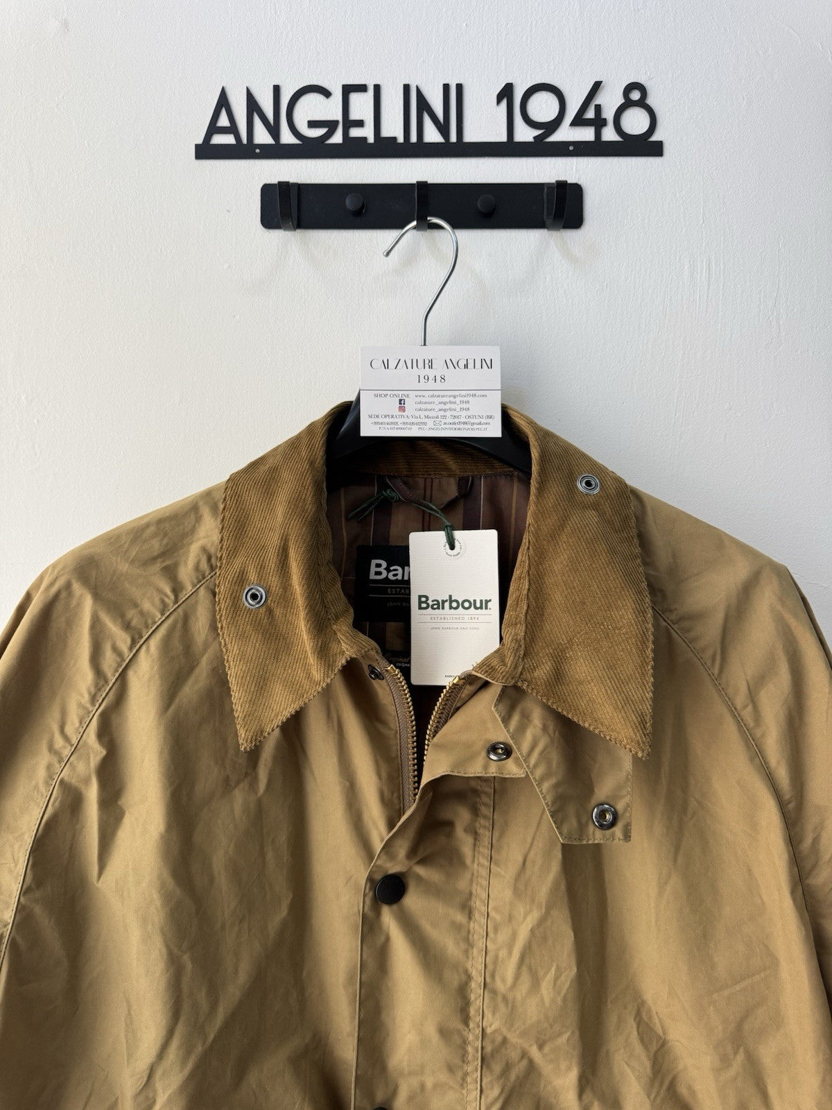 Barbour International Transport Cotton Casual Jacket Golden Khaki    Uomo 36