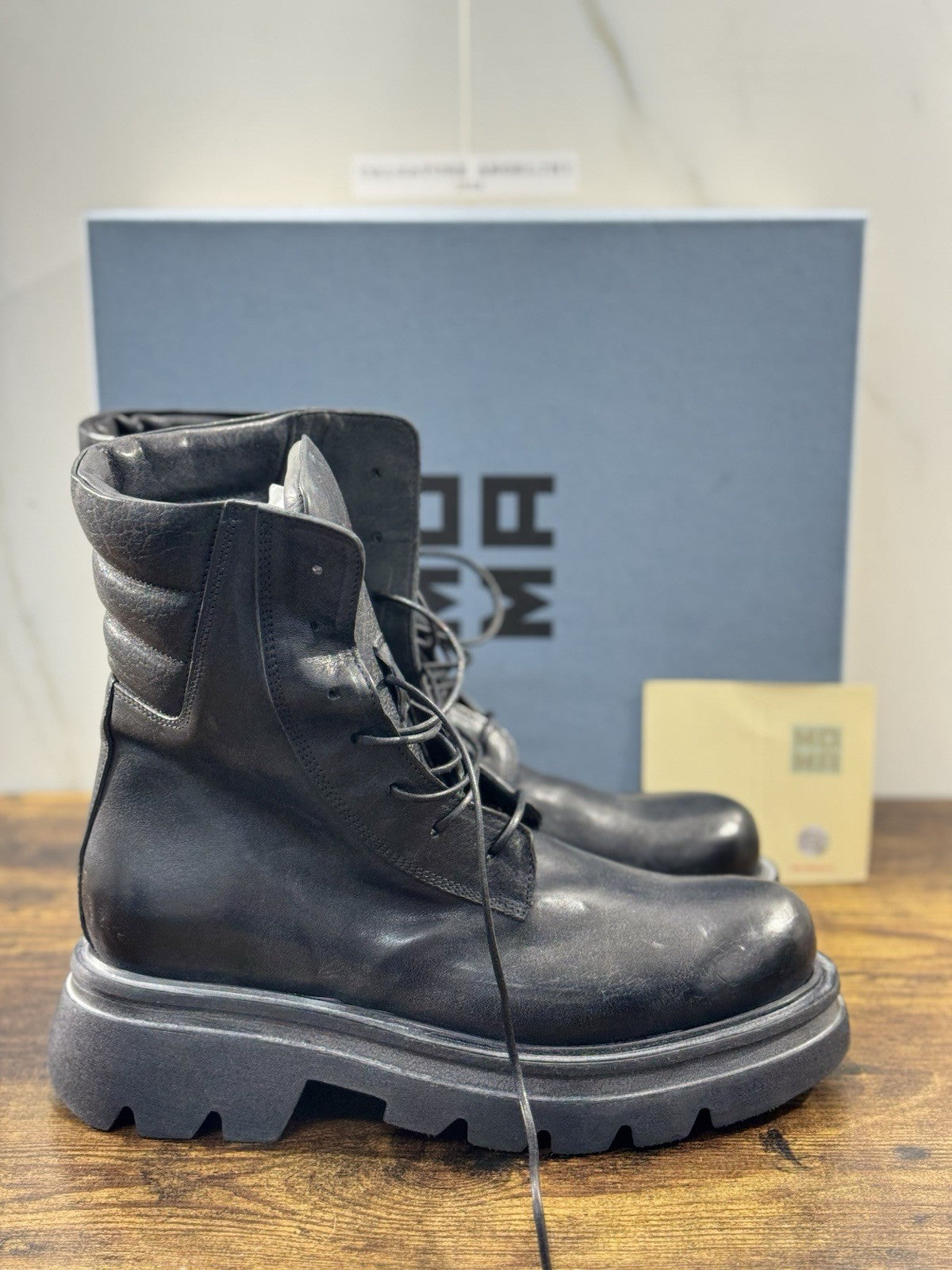 Moma Anfibio  Boot Nero   Fatto A Mano In Italia Luxury Moma Boot Donna 41