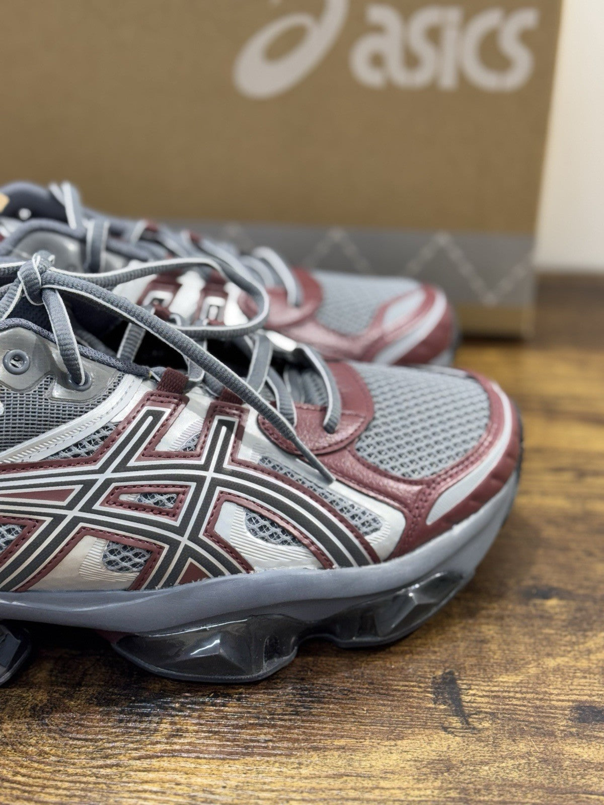 Asics Gel Quantum Kinetic Grey Cherry     Casual Asics Uomo 46