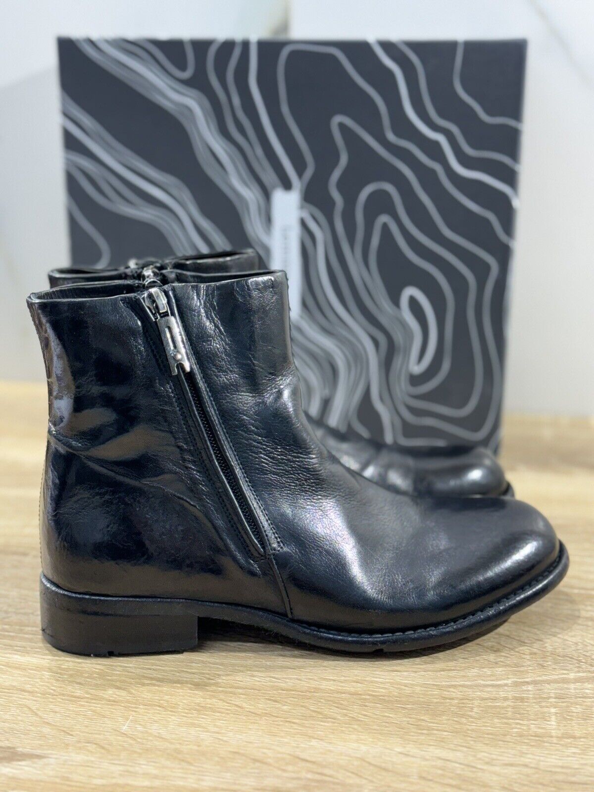 Lemargo Stivaletto Donna Luxury Craftmanship   Pelle Nero  Causal Boot 39