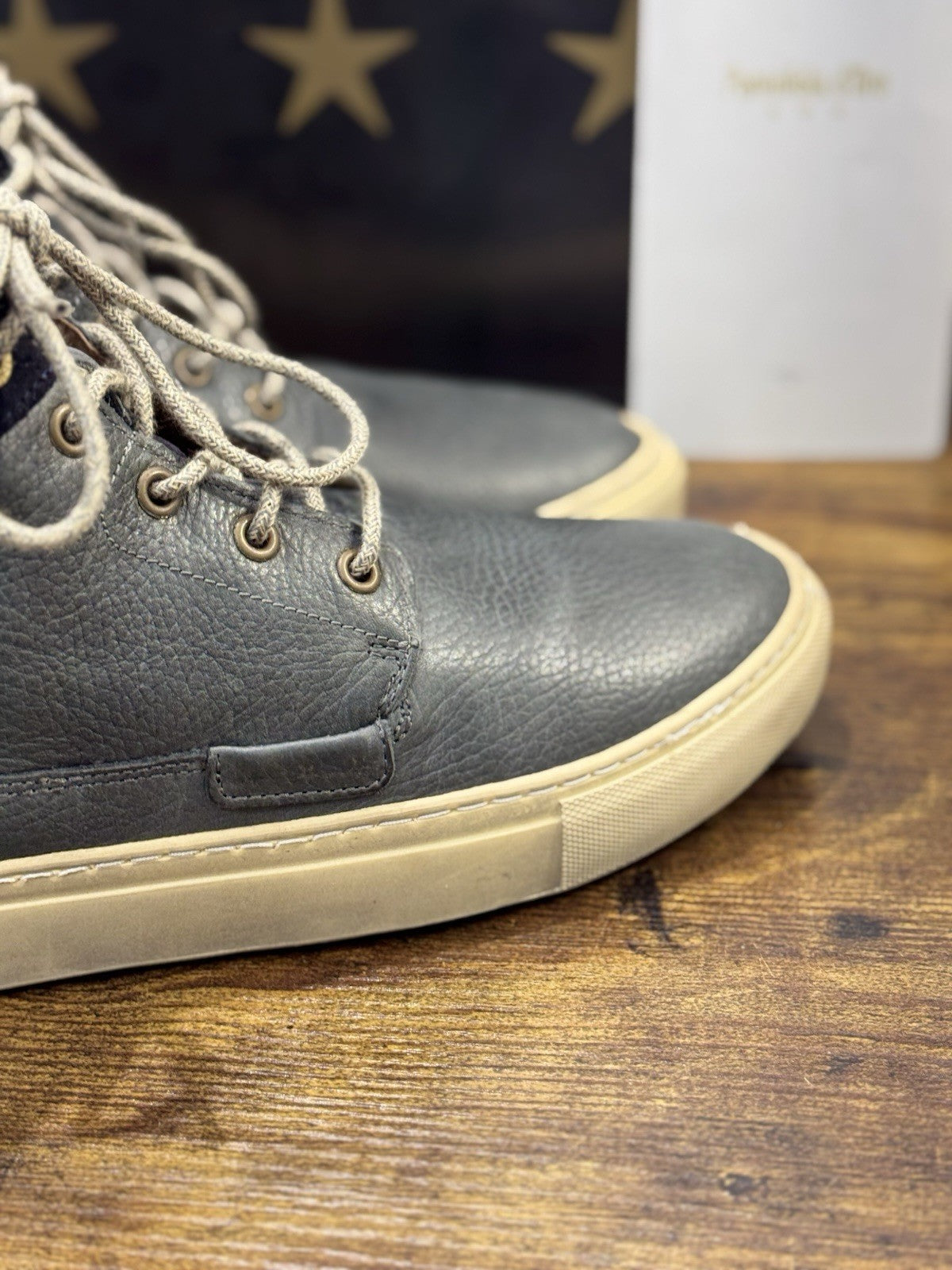 Pantofola D’oro Stivaletto Mid Pelle Blu Casual Boot Uomo 44