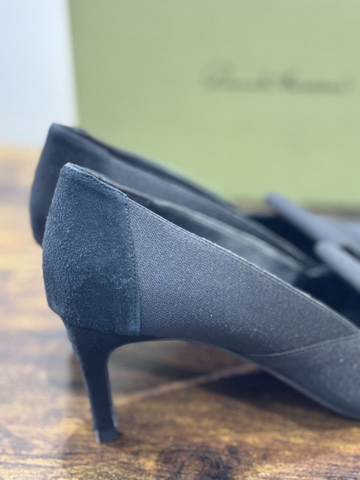 Daniele Ancarani Décolleté Donna Suede Nero Con Tacco 38.5