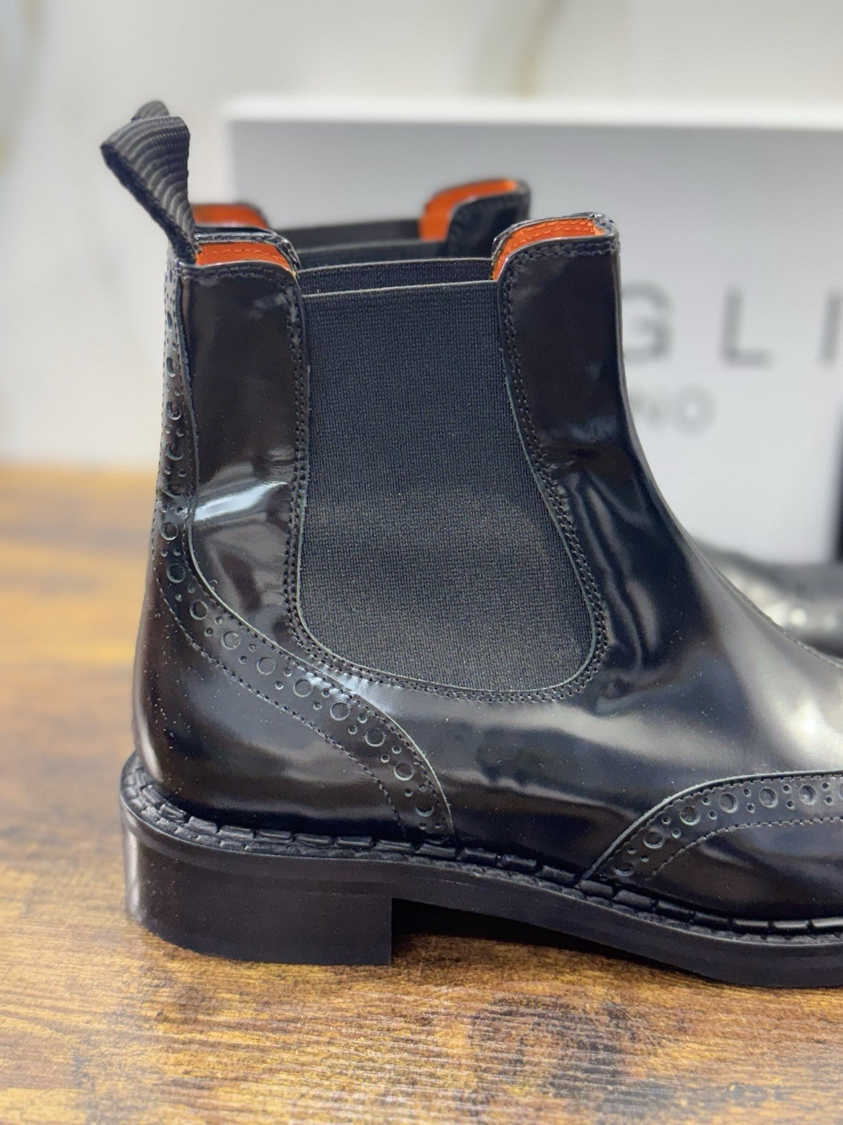 Bruglia Milano Chelsea Boot Nero Pelle  Top Quality Scarpe Donna 37