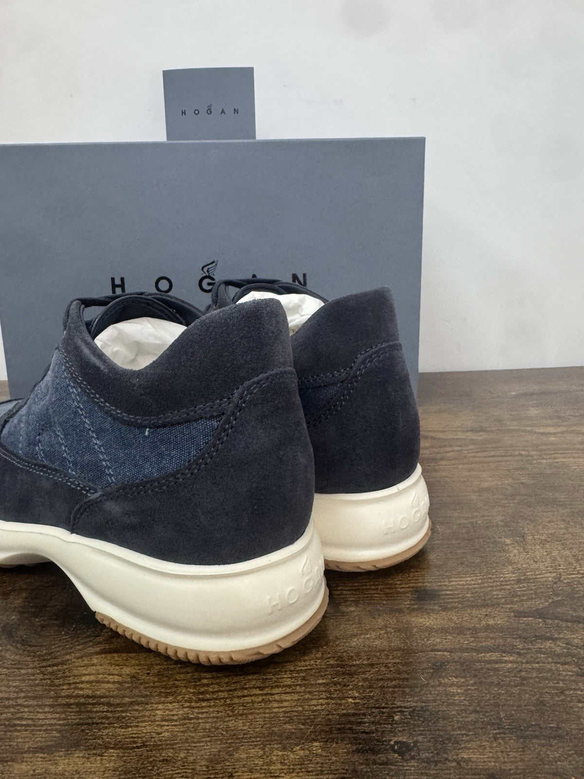 Hogan Interactive   sneaker Suede Denim  Blu   Luxury Hogan  Uomo 42