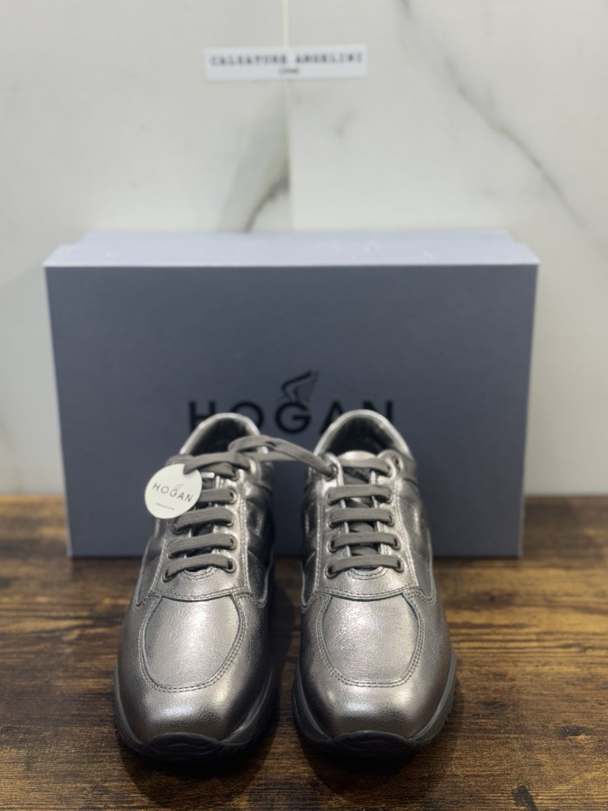 Hogan Interactive Pelle Argento Scuro   Casual Hogan Donna 38