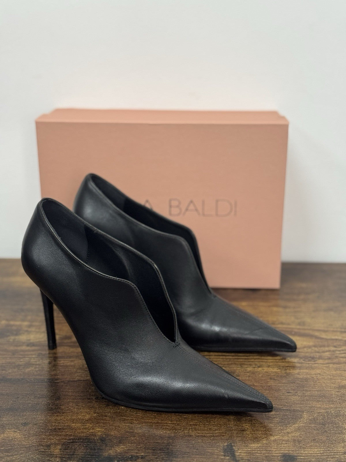 Lella Baldi Décolleté Pelle Nero    Con Tacco Casual Donna 39