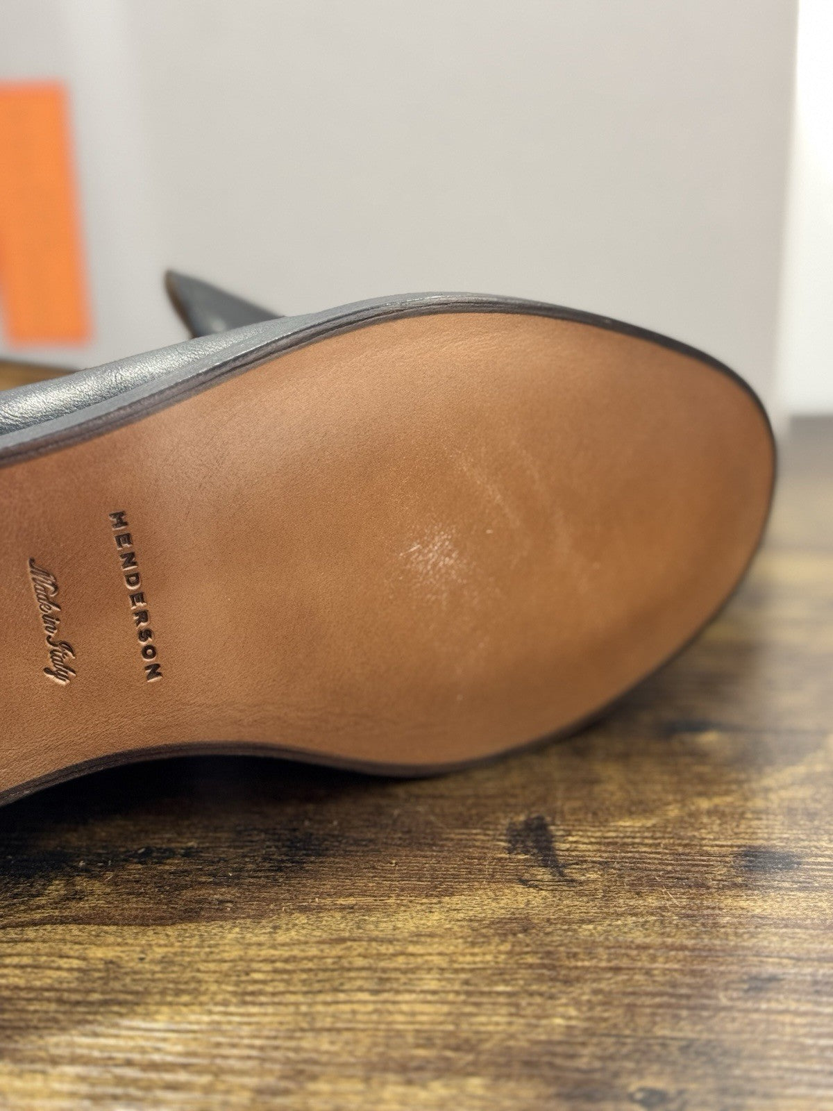 Henderson Baracco Mocassino Tassel Pelle Nero Luxury Handmade Uomo 43.5