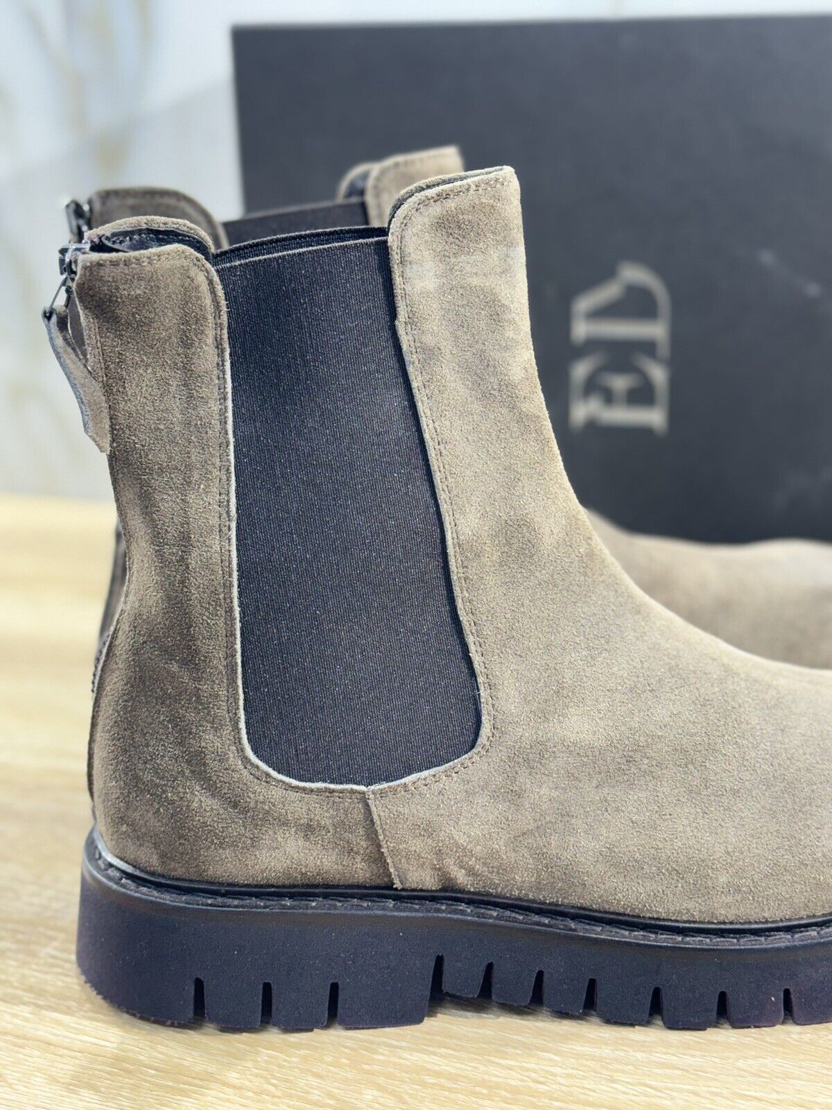 Ernesto Dolani Chelsea Boot Uomo Yukon Track Suede 44