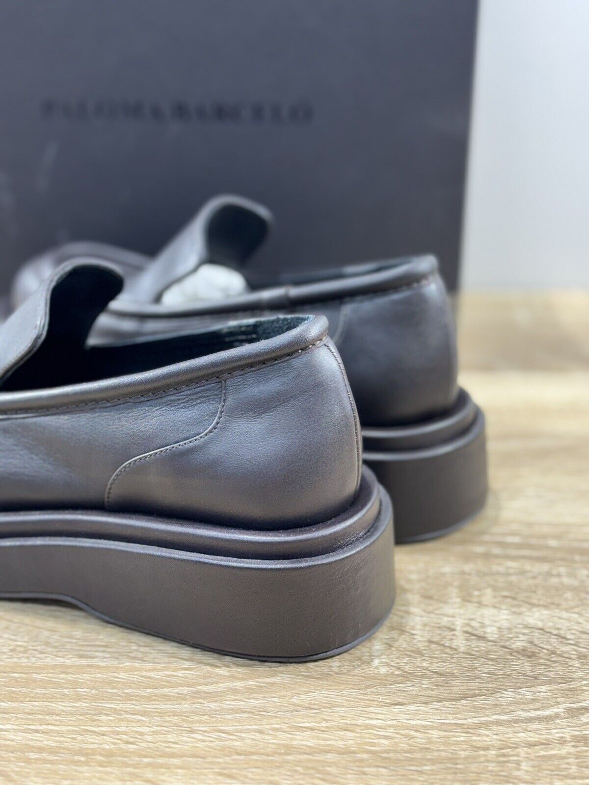 Paloma Barcelo’ Mocassino Donna Ariel Pelle Moka Casual Loafer 38