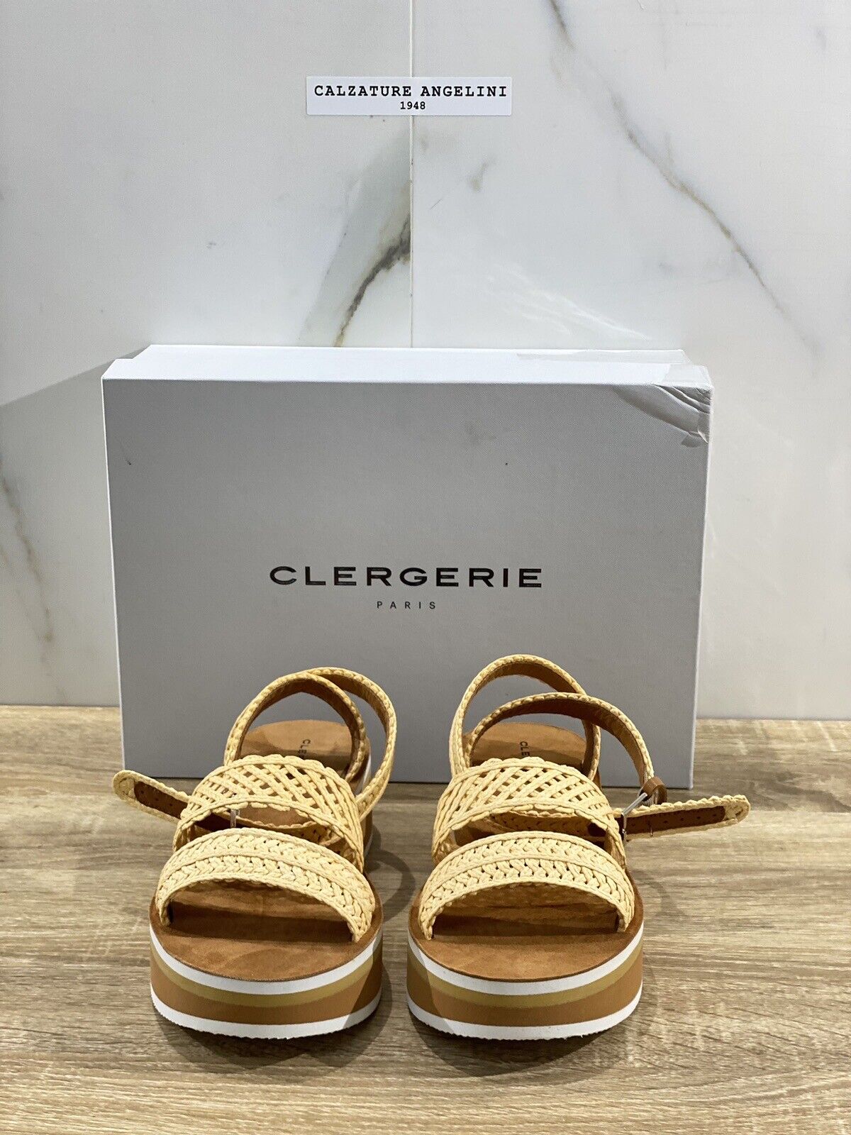 Clergerie Sandalo Donna Flossie   Raffia Naturale Luxury Clergerie Sandal 37