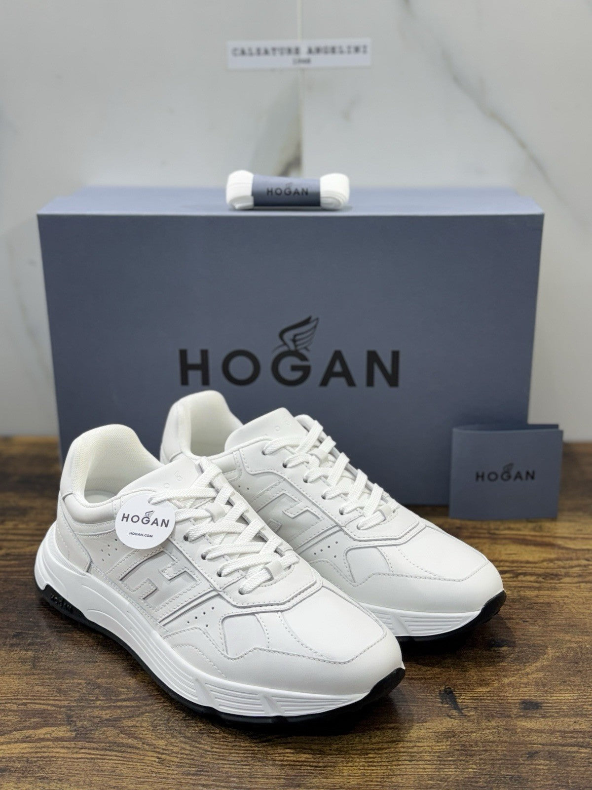Hogan New Hyperlight Pelle Bianca    memory foam Luxury HoganShoes Uomo 43