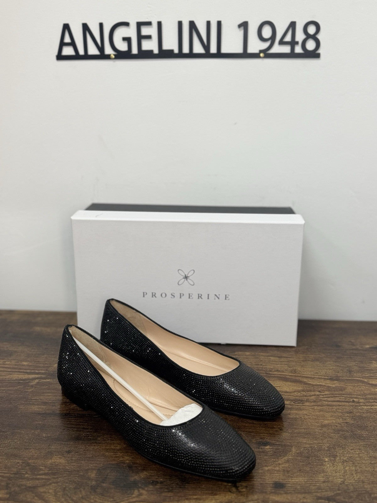 Prosperine Ballerina Crystal Nero  Casual Scarpa Donna 41