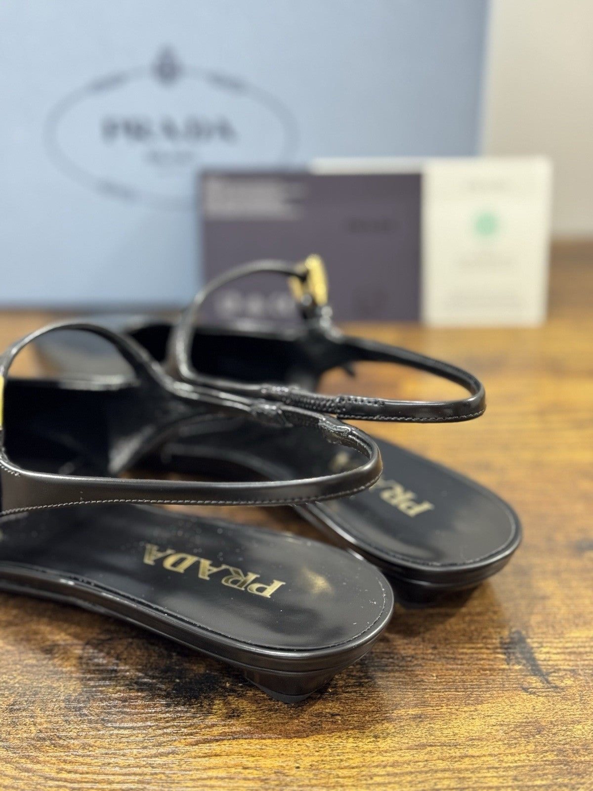 Prada Ballerine Sling Back In Pelle Liscia Nera Icon Prada Donna 38