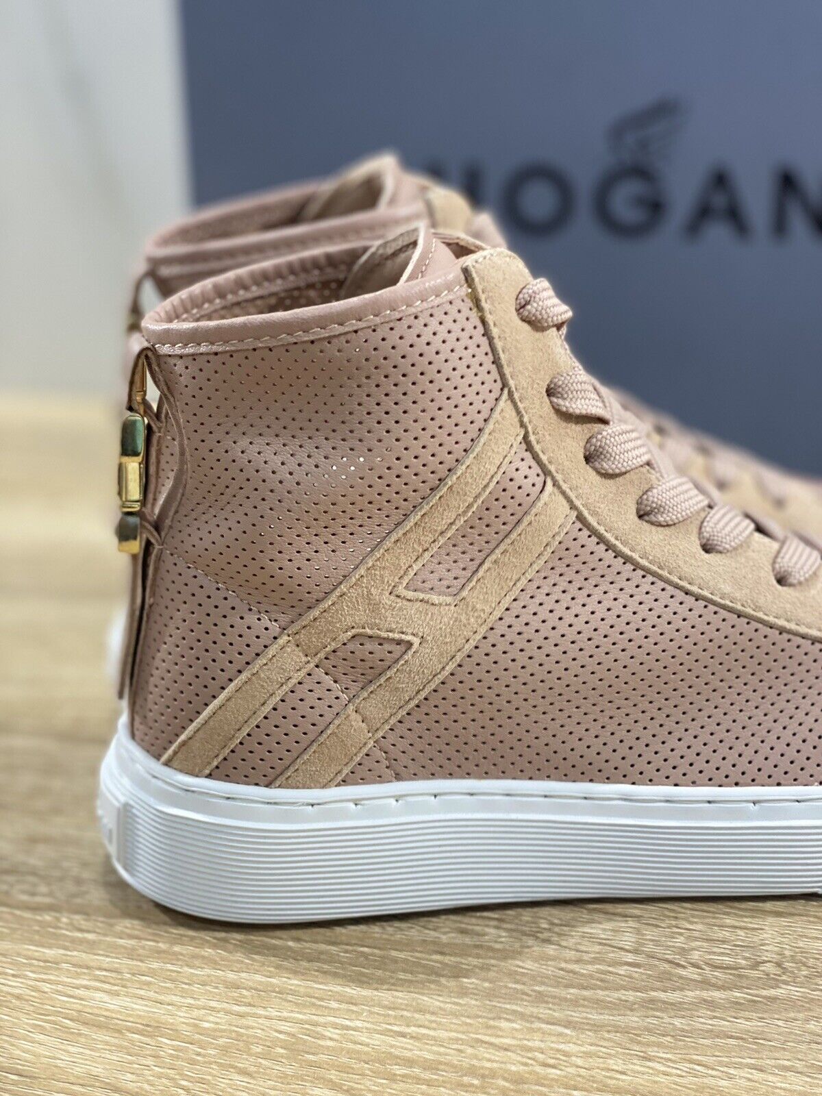 Hogan Sneaker Donna H366 Hi Top Sneaker In Pelle Phard  Casual Donna Sneaker 35