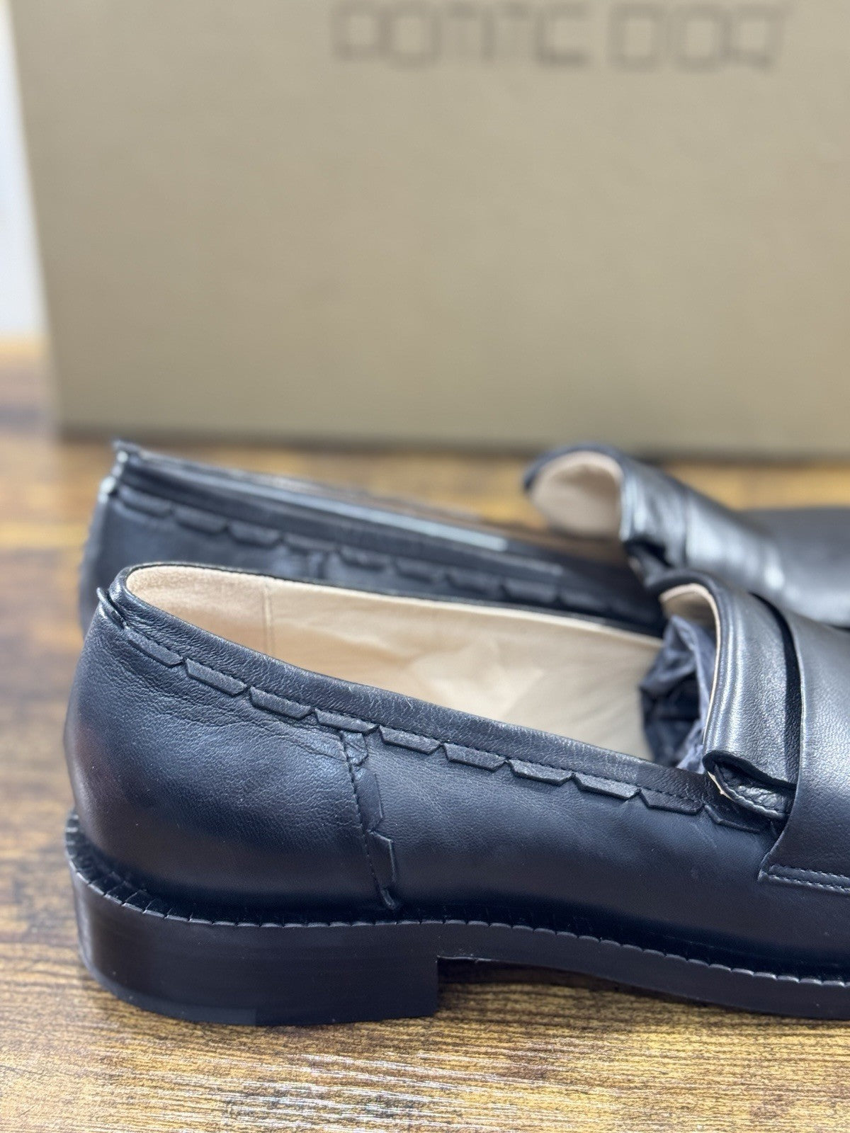 Pomme D’or Mocassino  Pelle Nero Casual Luxury Loafer Donna 41