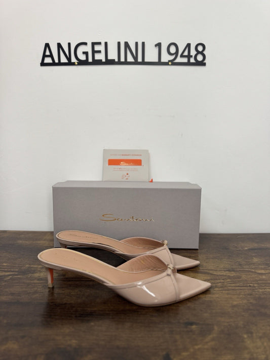 Santoni Sandalo Pelle Pink Luxury Santoni Woman Shoes 40