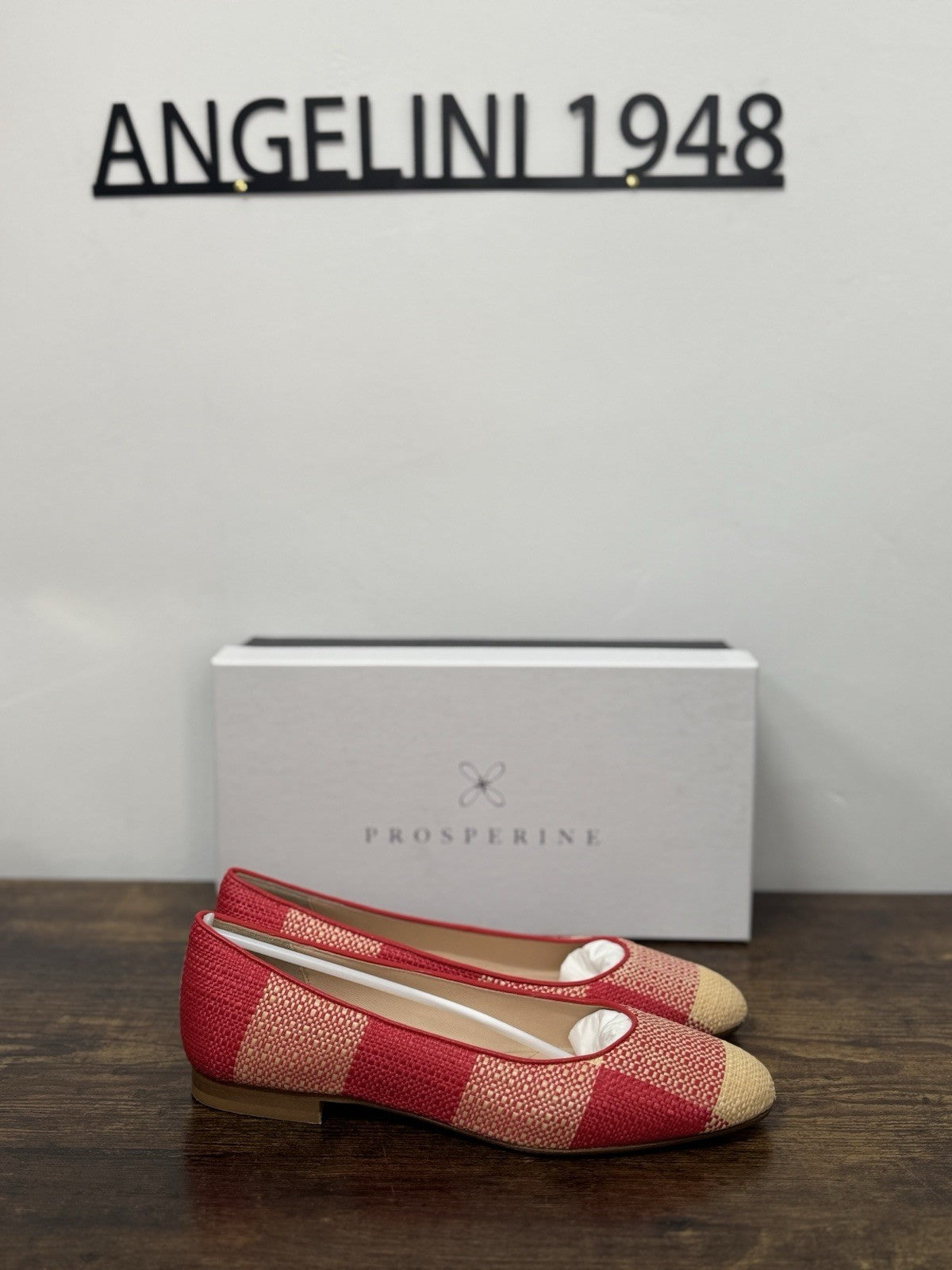 Prosperine Ballerina  Rosso Beige  Flat  Scarpa Donna 36
