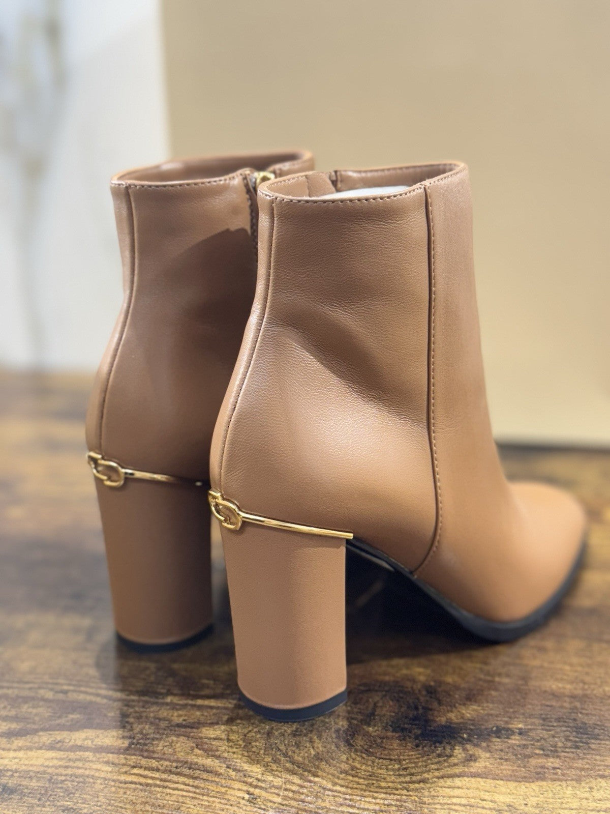 Ninalilou Stivaletto Donna Pelle Cuoio  Con Tacco Luxury Boot 37.5