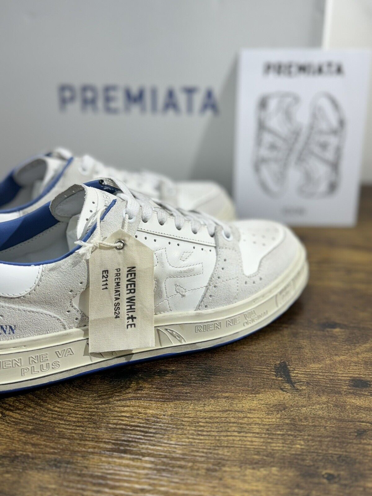 Premiata Timeless    Sneaker Uomo Pelle Bianca   Casual Sneaker Premiata Uomo 40