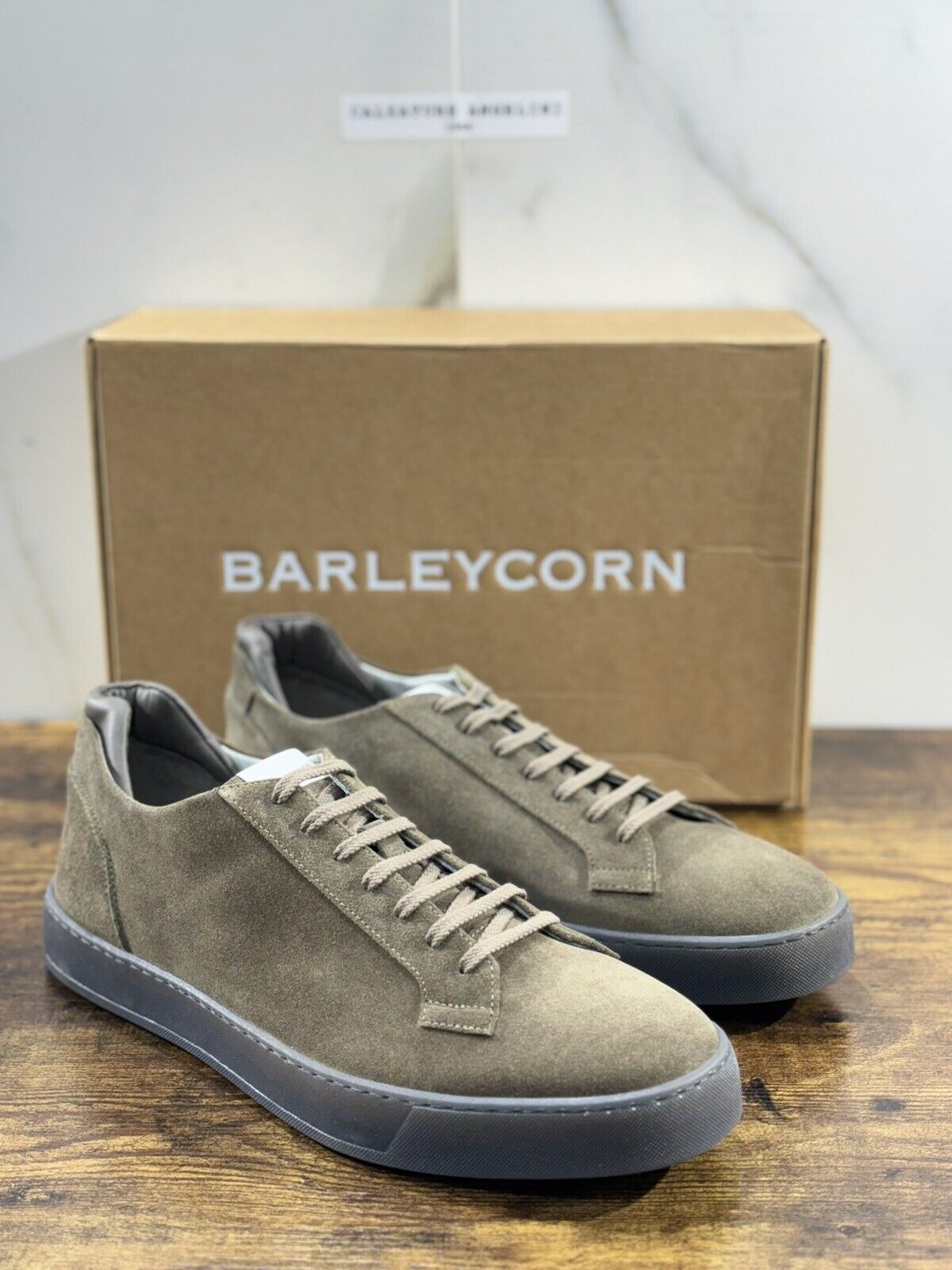 Barleycorn Sneaker Uomo Lord In Suede Verdone  Casual Men Shoes 45