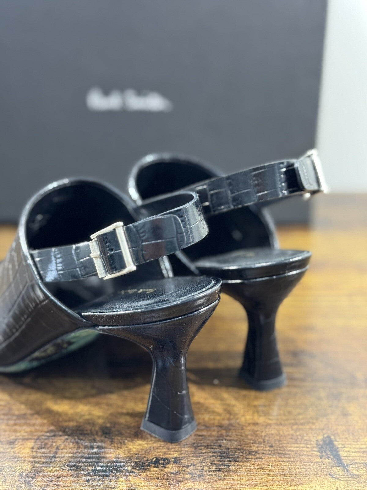Paul Smith Sandalo Donna Esther Pelle Nero    Casual Luxury Woman Shoes 36