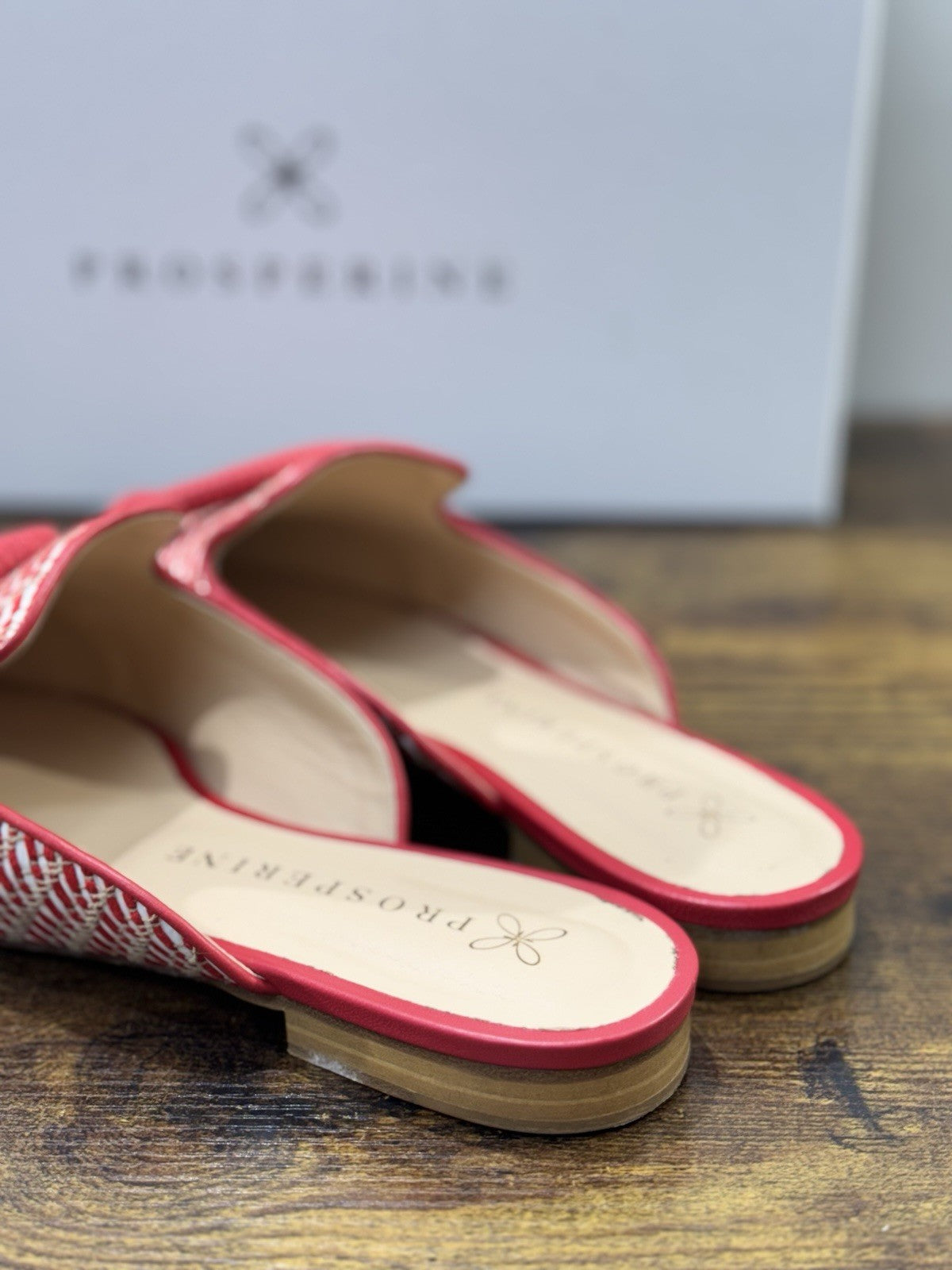 Prosperine Sabot Pelle Rosso Casual Donna 38.5 