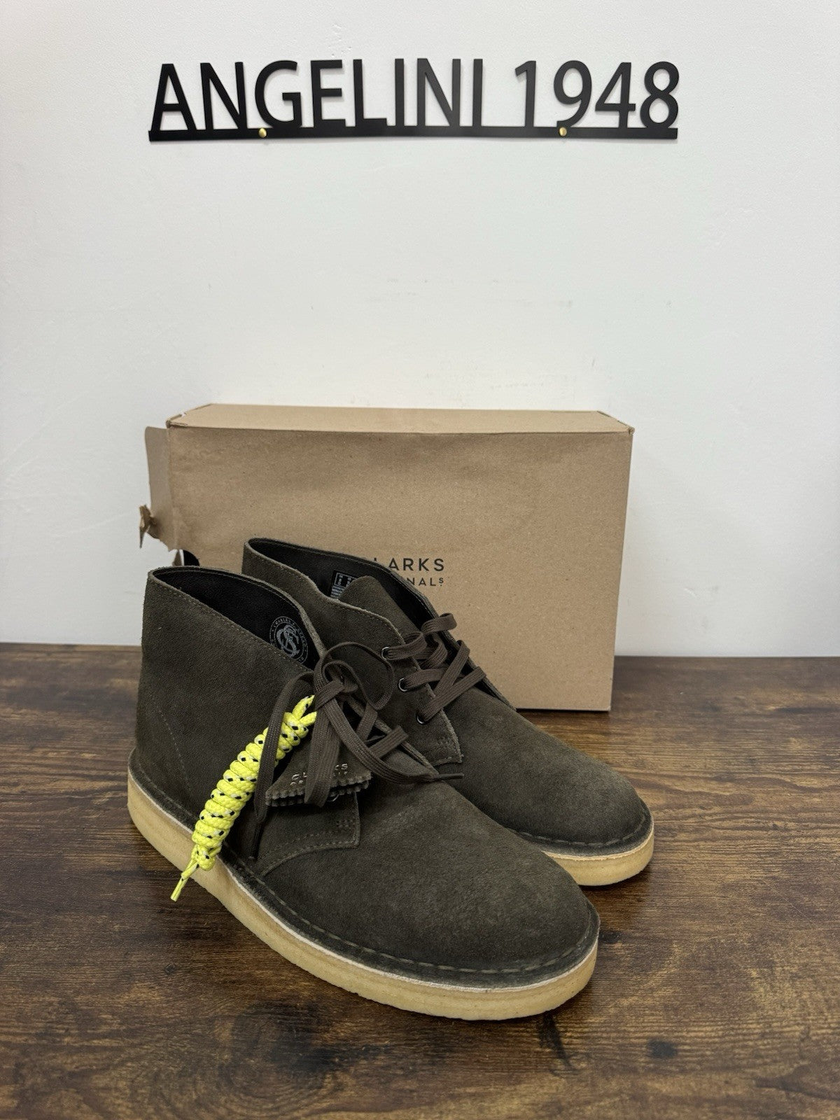 clarks desert Coal  Suede Olive  Causal Uomo 42