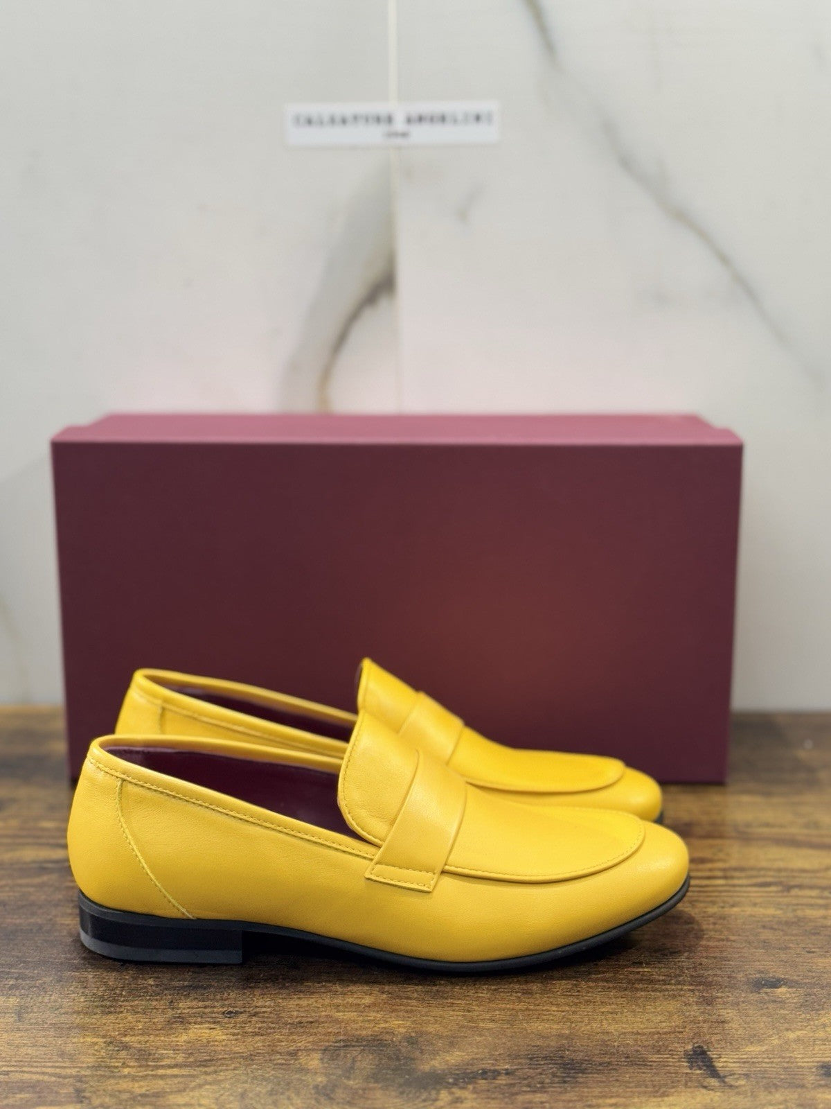 Seboy’s Mocassino  Pelle  Giallo Casual Donna 37