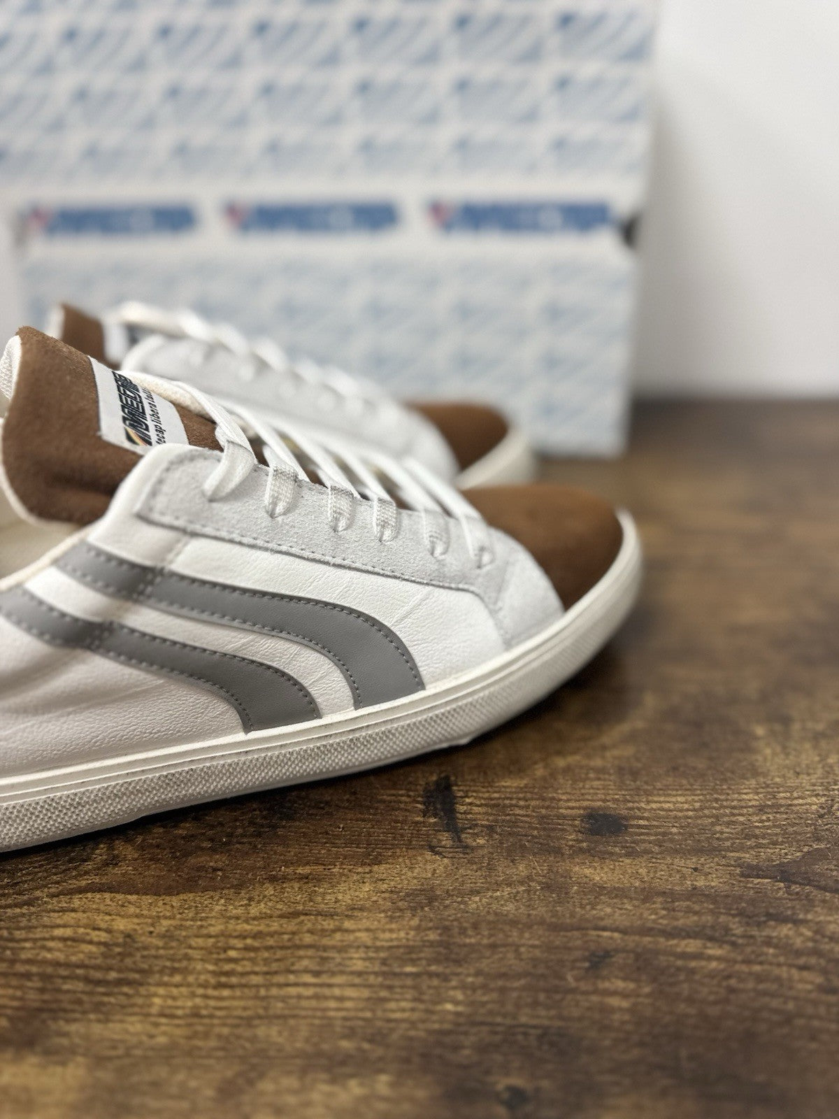Mecap Sneaker Pelle Suede Bianco Pelle Casual 100% Made In Italy Mecap Uomo 42