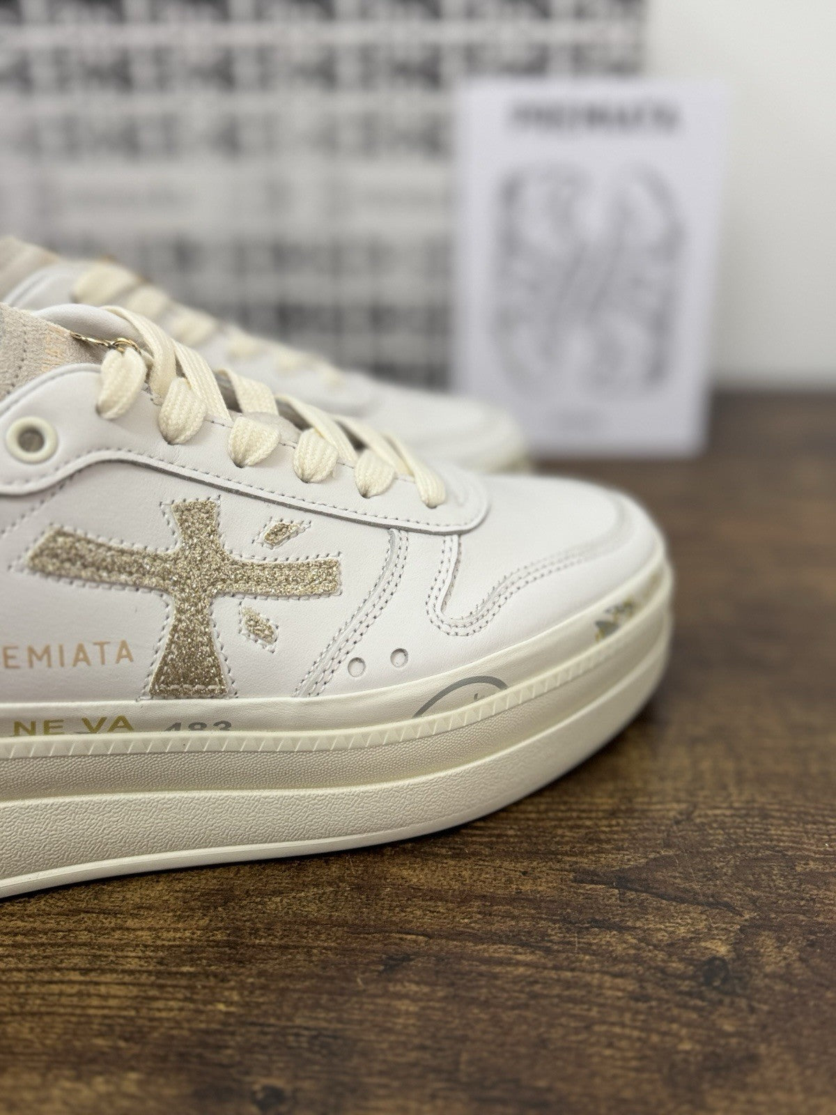 Premiata Micol  Sneaker Pelle Bianca    Casual Premiata Donna 38