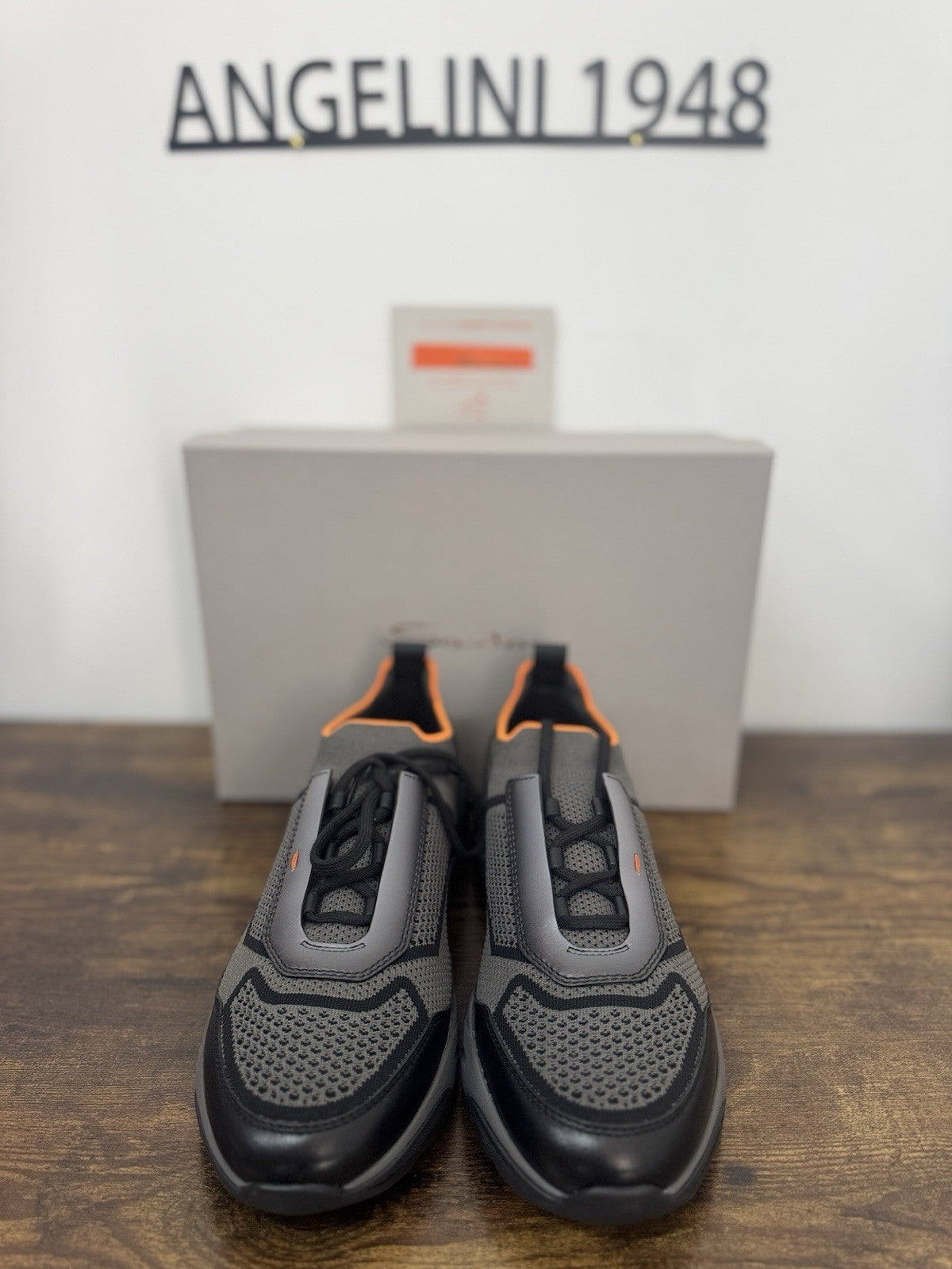 Santoni Innova Sneaker Pelle E Tessuto    Casual Luxury Santoni Scarpa Uomo 42