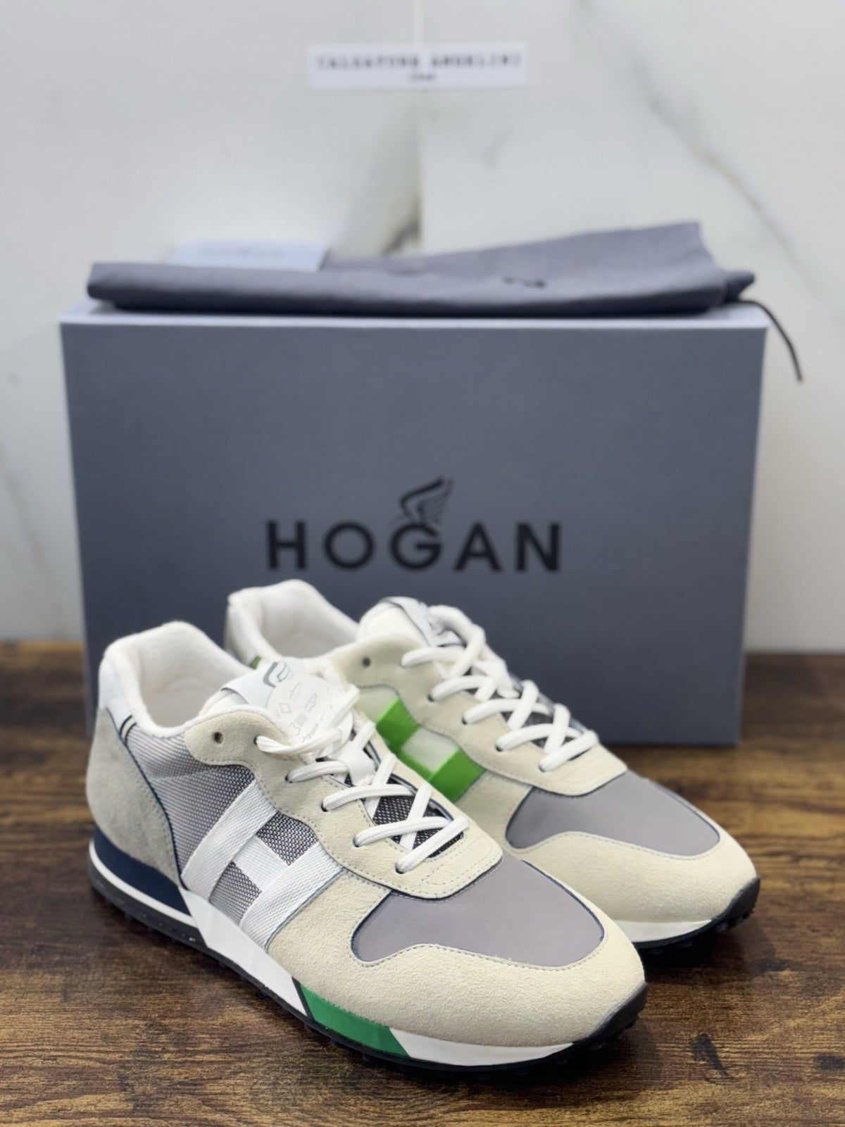 Hogan H383 Sneaker Pelle Suede Casual Hogan Uomo 40