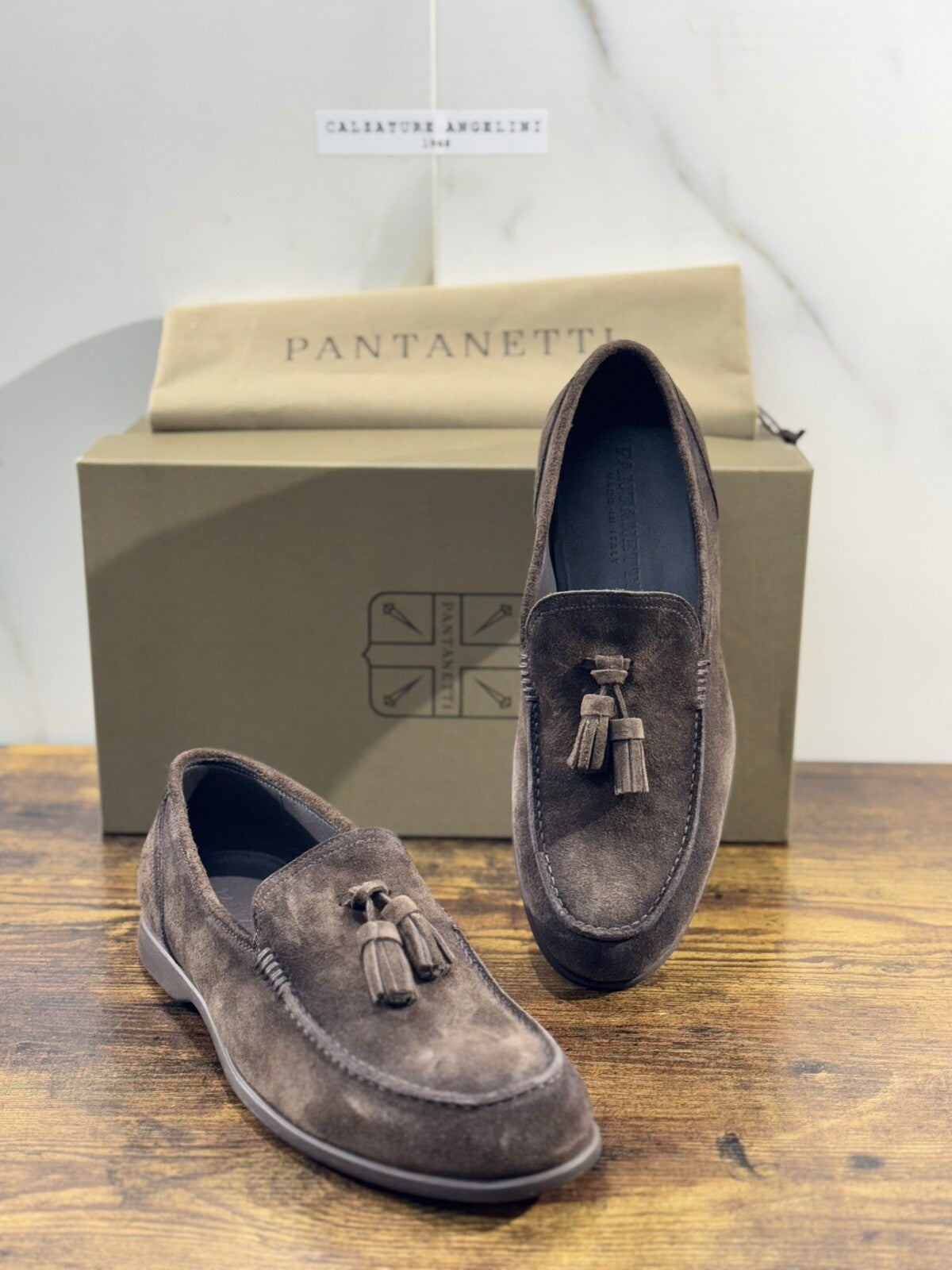 Pantanetti Mocassino  Uomo Nappine  Luxury Handmade Pantanetti Men Shoes 43