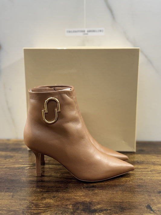 Ninalilou Stivaletto Donna Pelle Cuoio  Con Tacco Luxury Boot 37