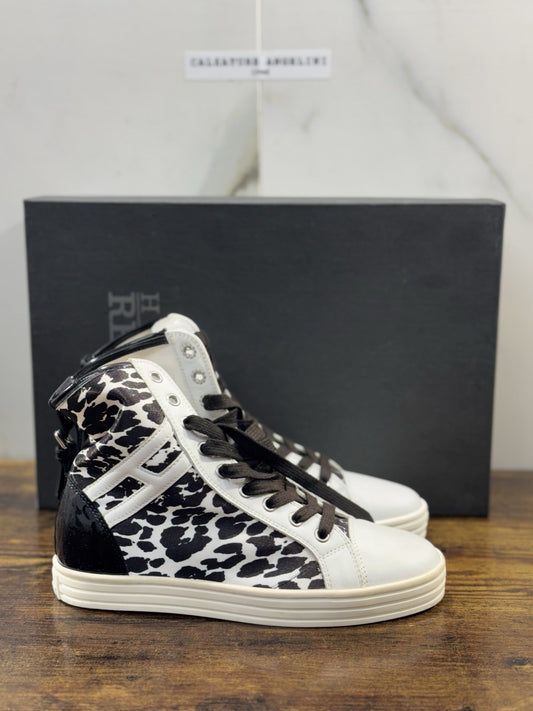 Hogan Rebel Sneaker Bianco Nero Casual Hogan Donna 35