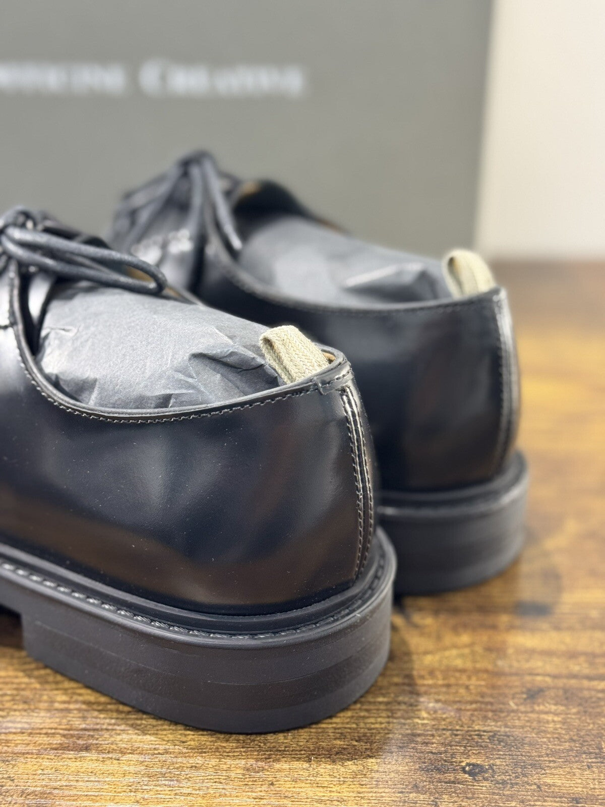 Officine Creative Derby   Uomo Uniform   Pelle Nera    Luxury Men Shoe  43.5