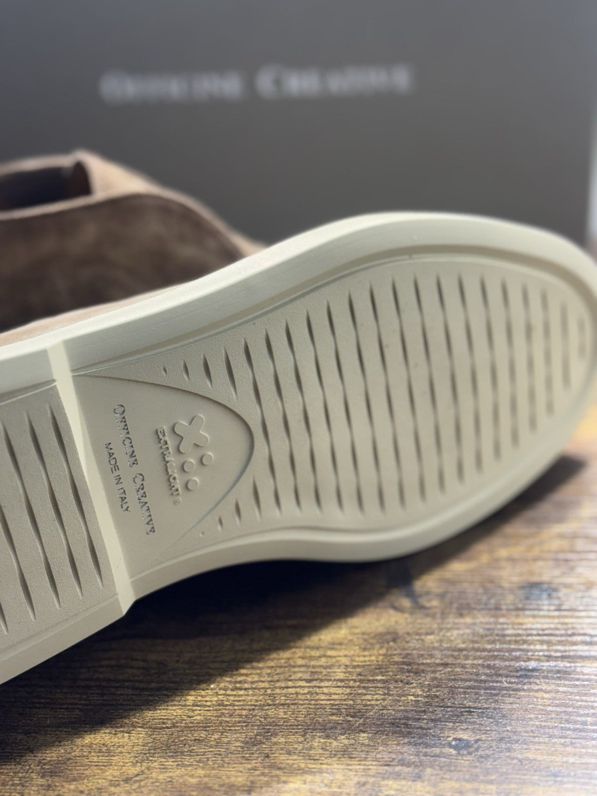 Officine Creative Polacchino Summer Walk Bones Suede Beige Uomo 46