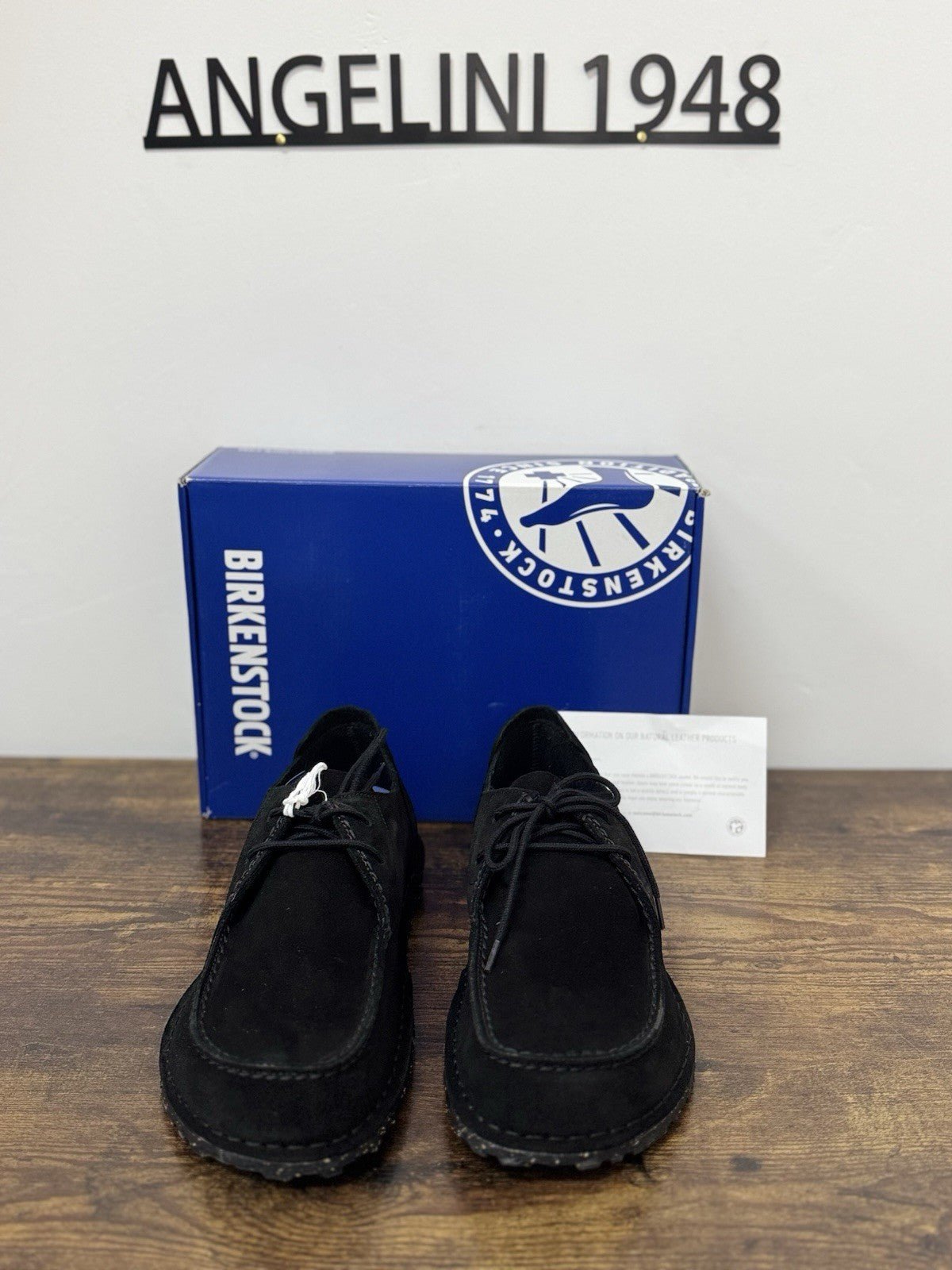 Birkenstock Utti Lace Suede Nero Scarpa Uomo 44