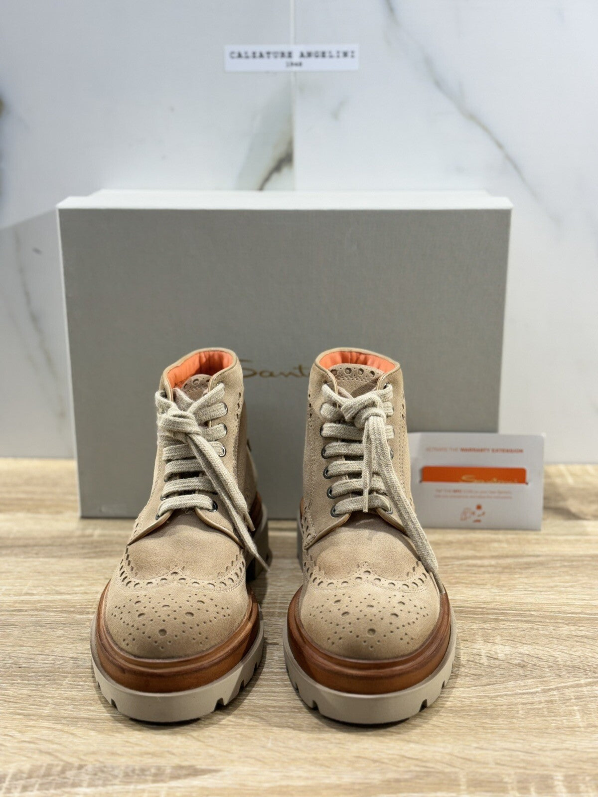 Santoni Polacchino   Uomo Extra light Luxury Men Santoni Men Boot Sabbia 40