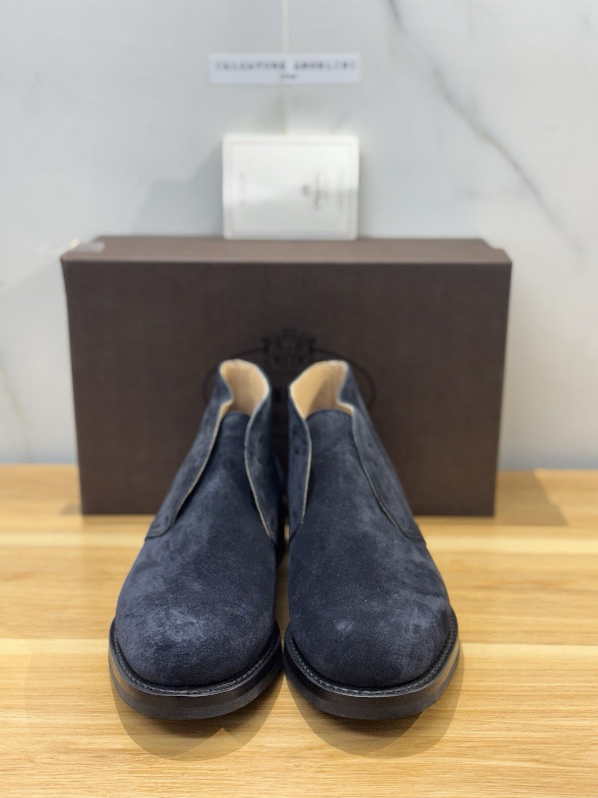Church’s Ryder 3 81 Polacchino Suede Navy  Luxury Church’s Uomo 40