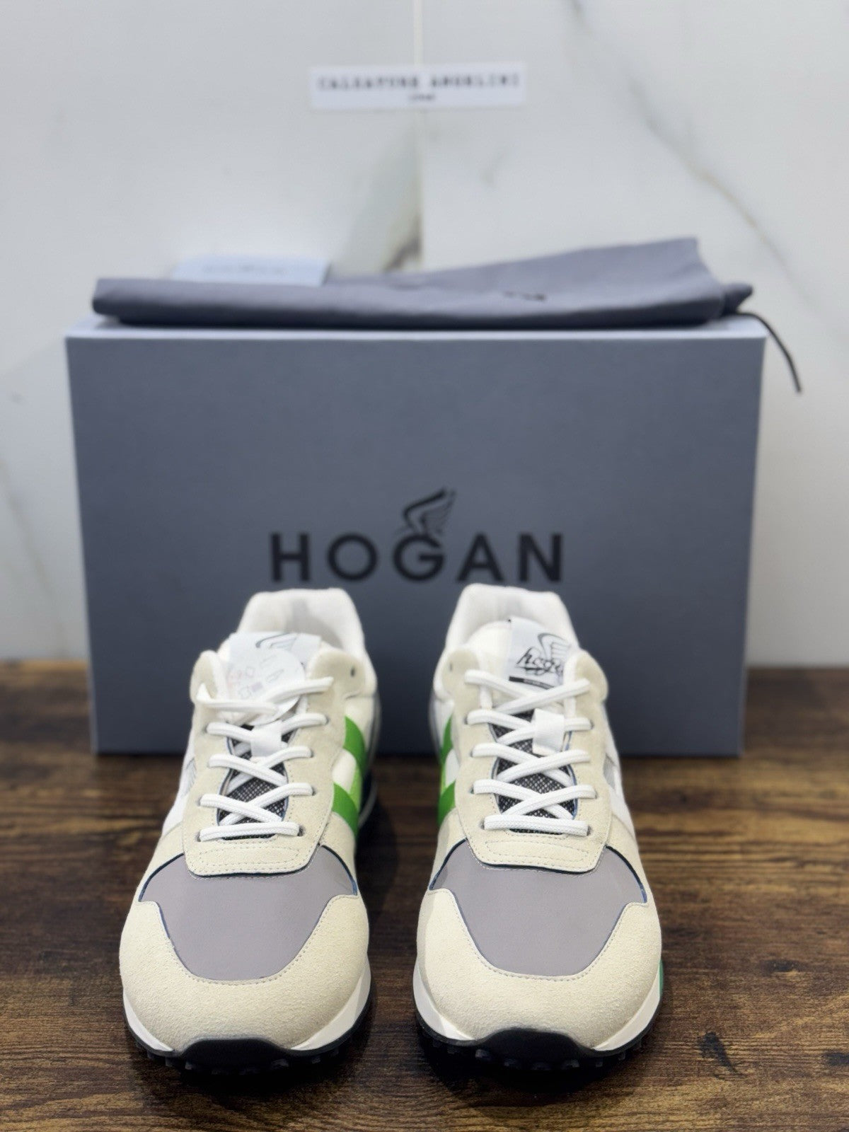 Hogan H383 Sneaker Pelle Suede Casual Hogan Uomo 42