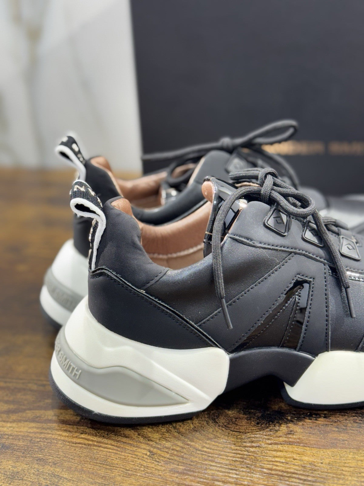 Alexander Smith London  Sneaker Donna Marble   Pelle Nero Extra Light 37
