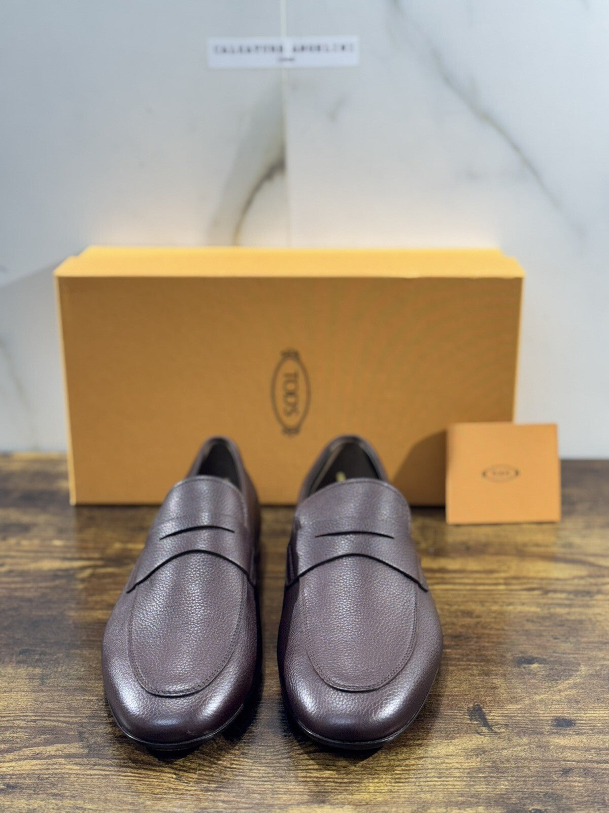 Tod’s Mocassino Uomo Fondo Cuoio Pelle Castagno   Luxury Tod’s Loafer Men 41