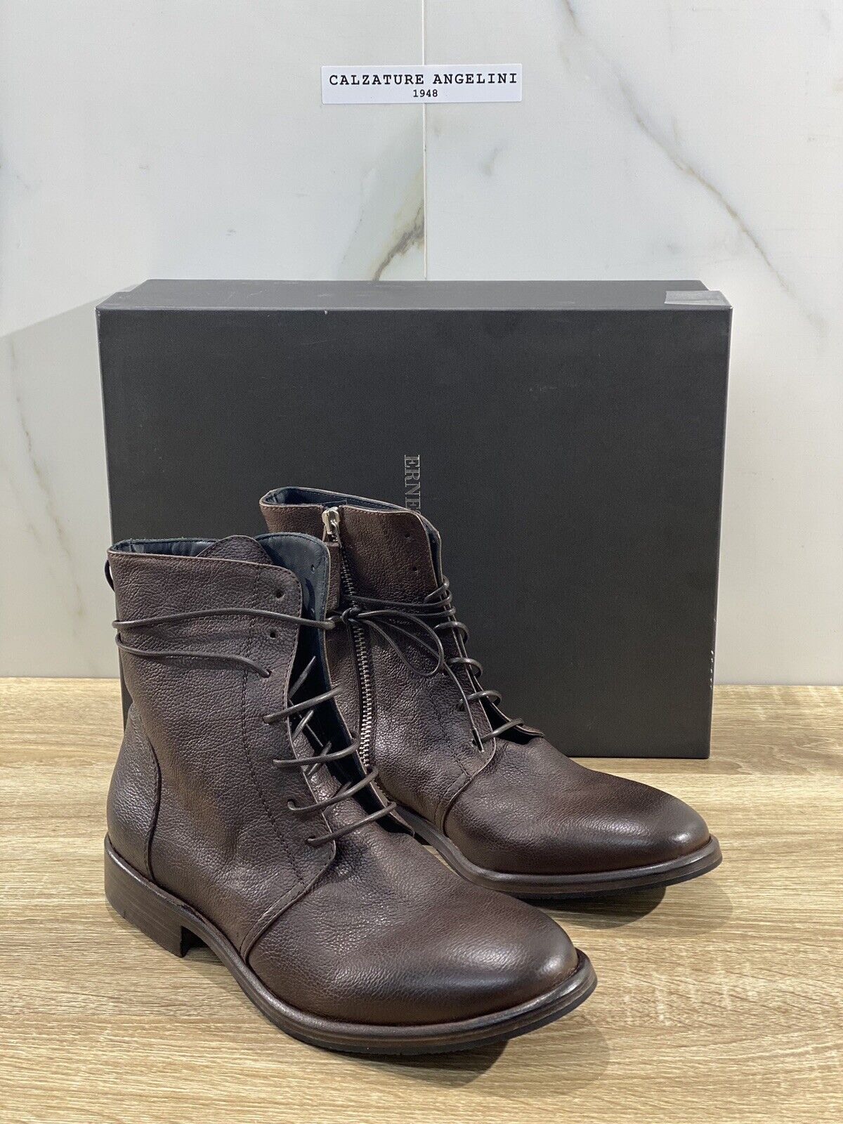 Ernesto Dolani Anfibio Uomo Coffee  Luxury 2810    Men Boot Dolani 39