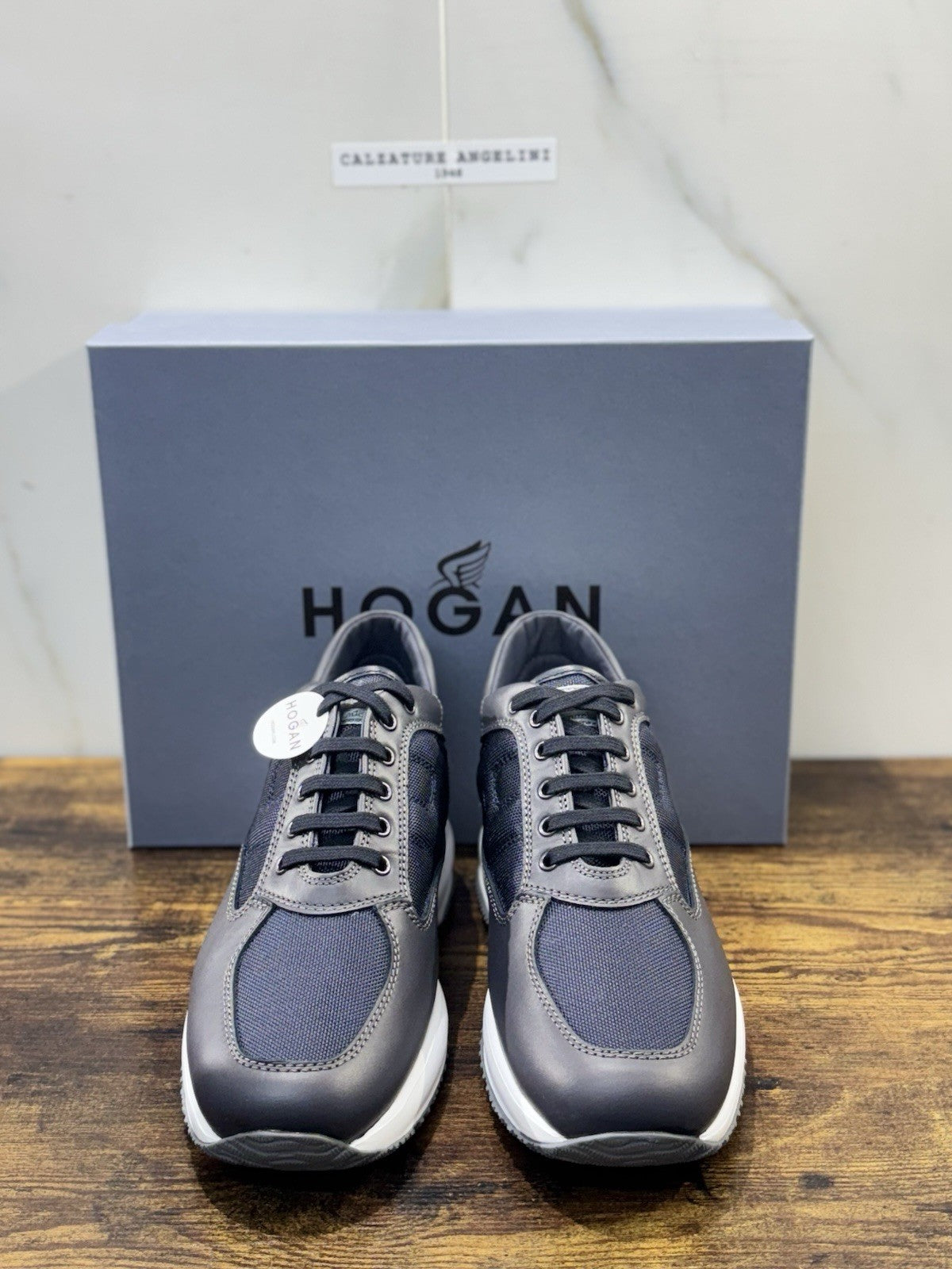 Hogan Interactive Pelle Blu Casual Scarpa Hogan Uomo 43