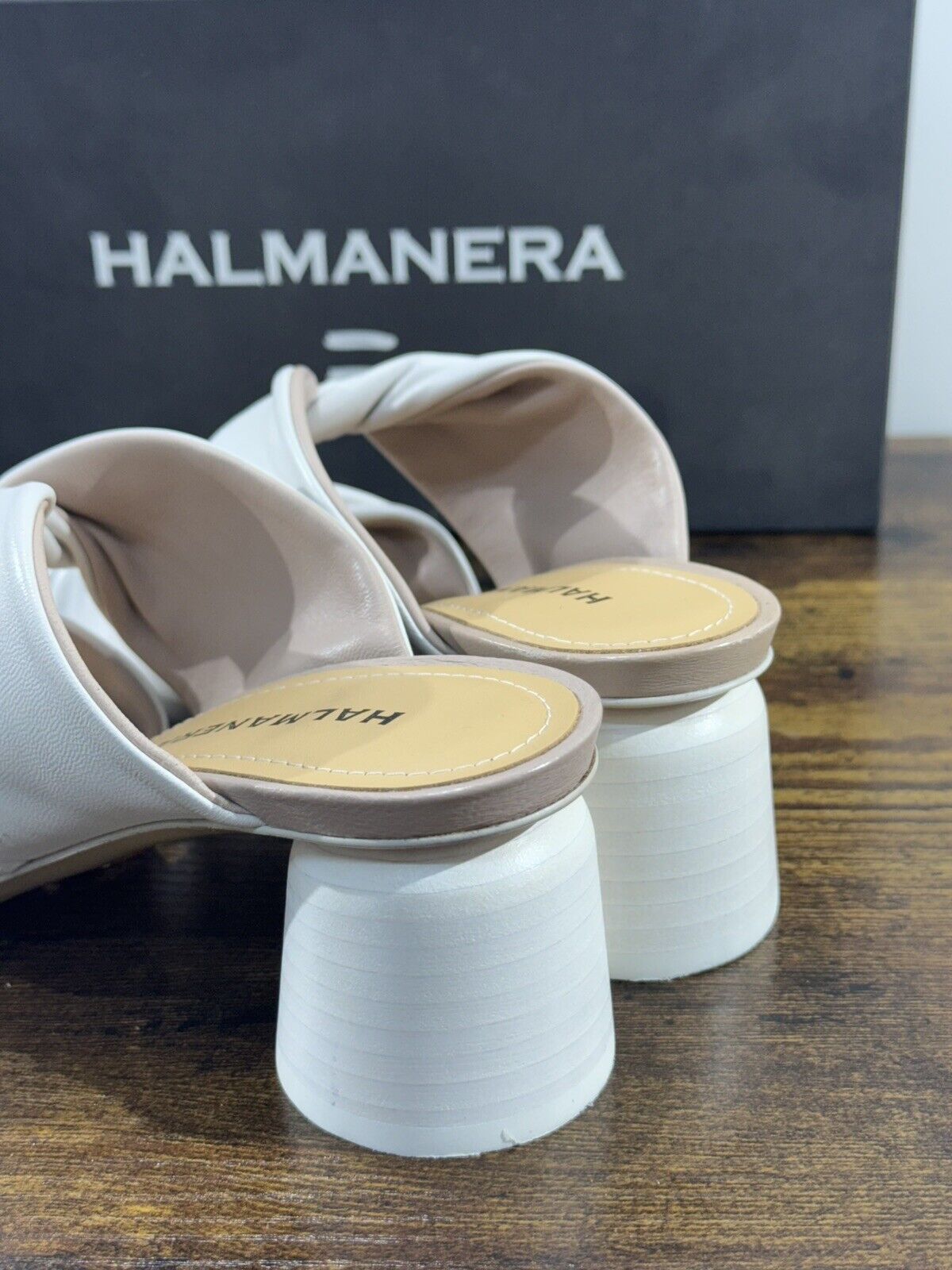 Halmanera Sandalo donna in pelle Naturale luxury sandal Con Tacco 36