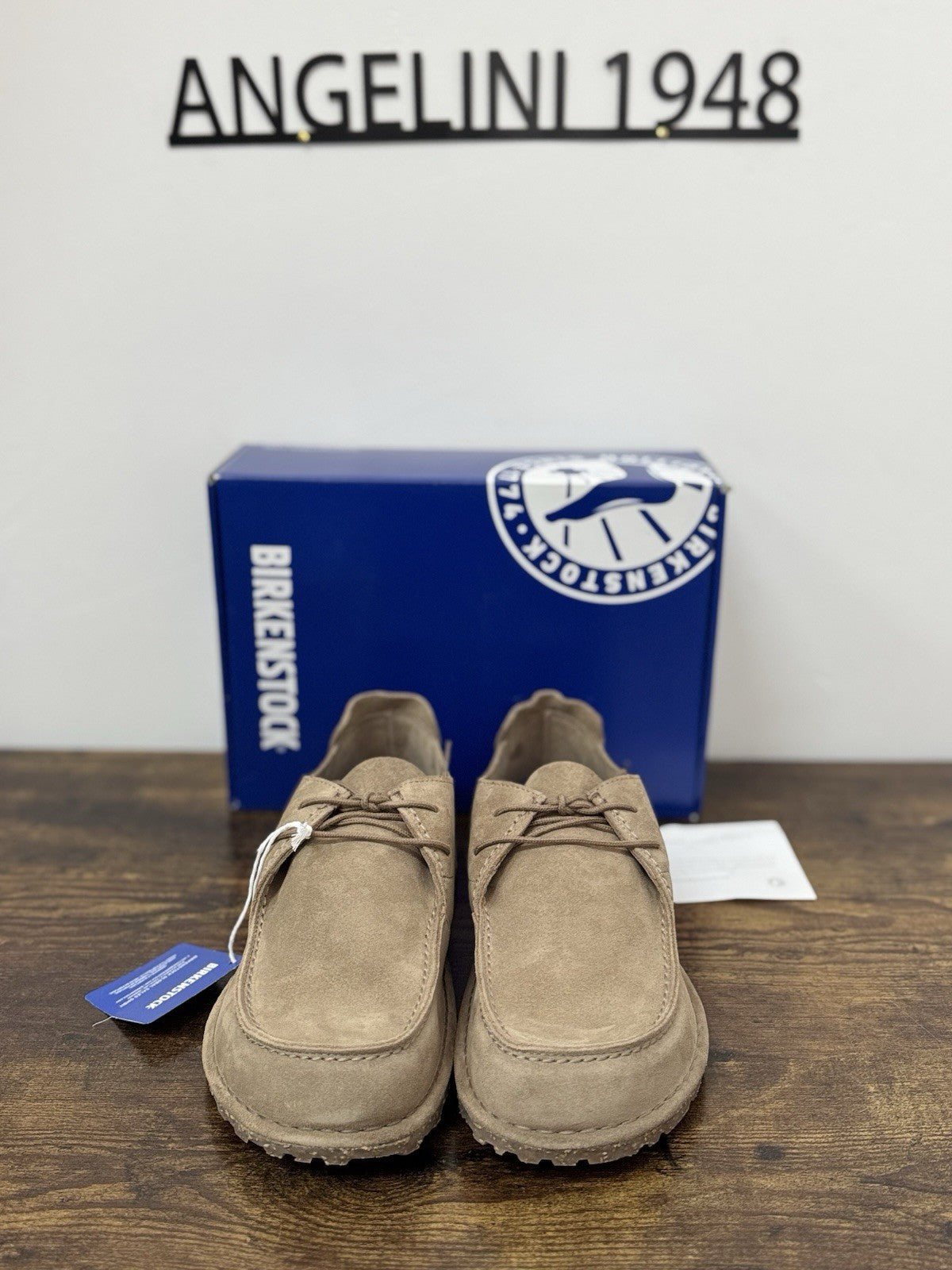 Birkenstock Utti Lace Suede Taupe  Scarpa Uomo 42
