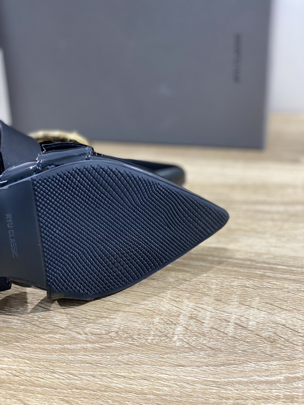 Ryu Classic Buckle Slippers Nero Pelle Luxury Woman Sandal Ryu Classic 39