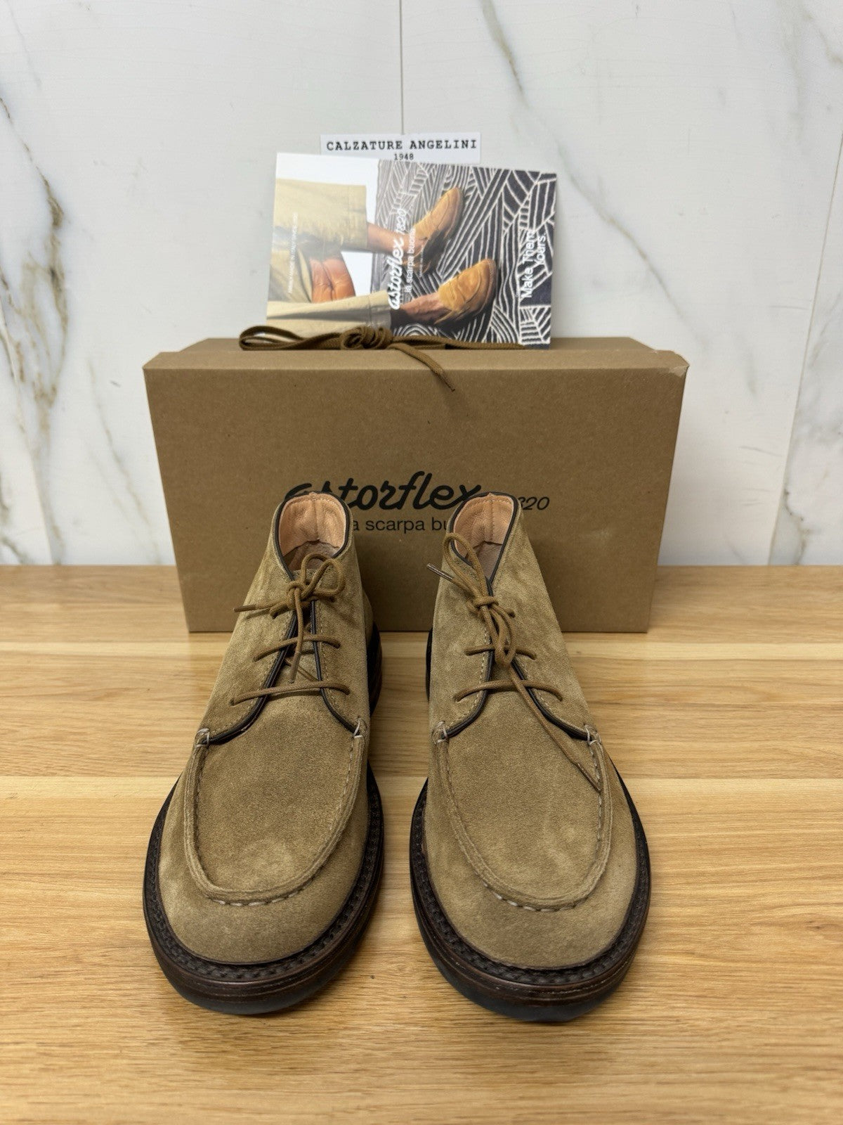 Astorflex Deukeflex Suede Whiskey Top Quality Italy Uomo 42
